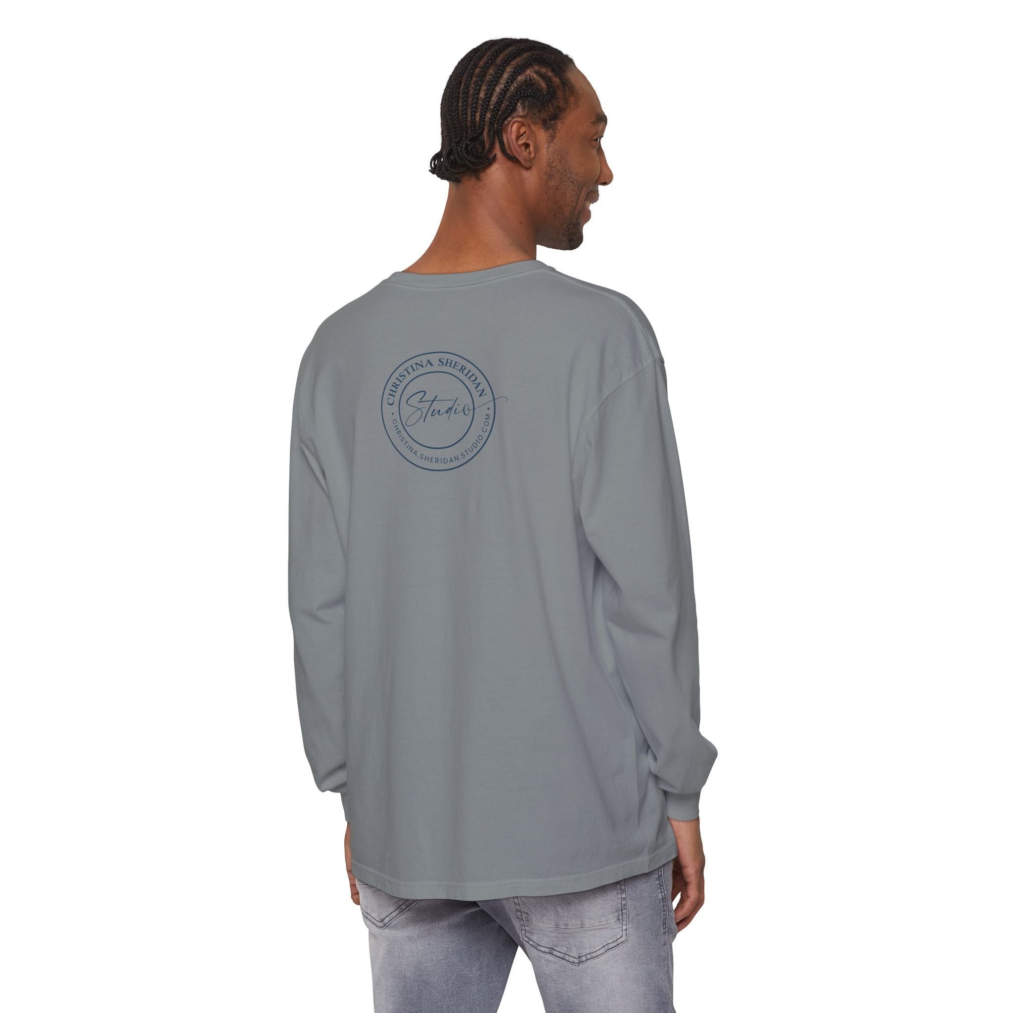 Blue Eye Whore Novel-Inspired Long Sleeve Tee — Dark Cinematic Design