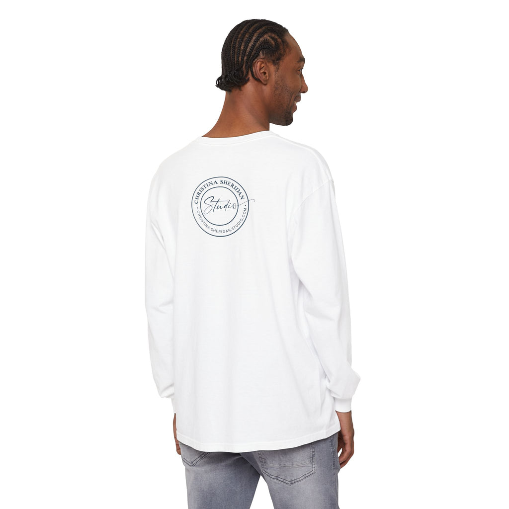 Blue Eye Whore Novel-Inspired Long Sleeve Tee — Dark Cinematic Design