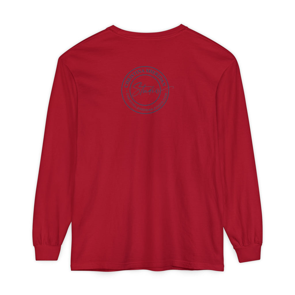 Long Sleeve T‑Shirt — Minimalist Studio Logo Back Print