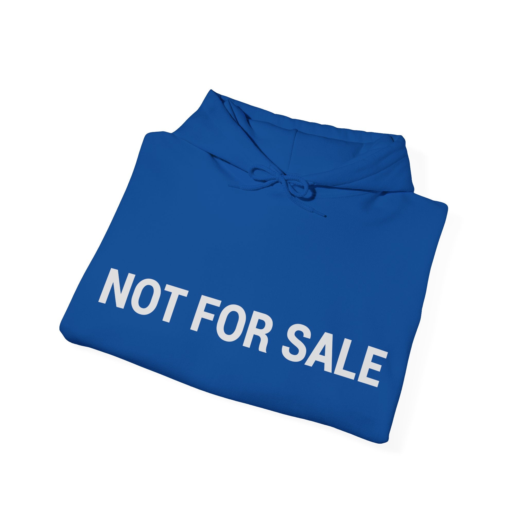 "Not For Sale" White Hoodie — Minimal Graphic Pullover