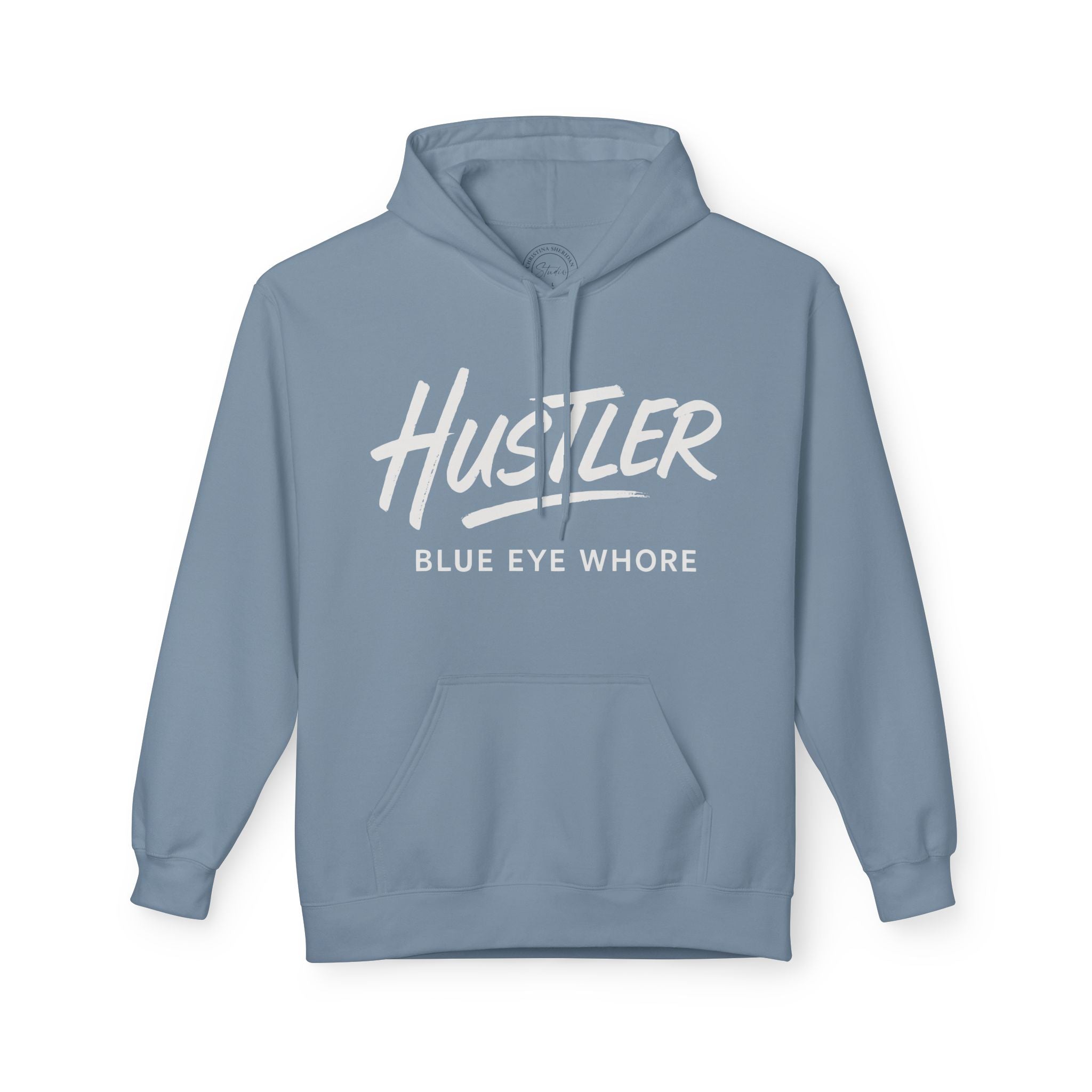 Crime Novel Typography Hoodie — Bold Minimalist Reader Sweatshirt
