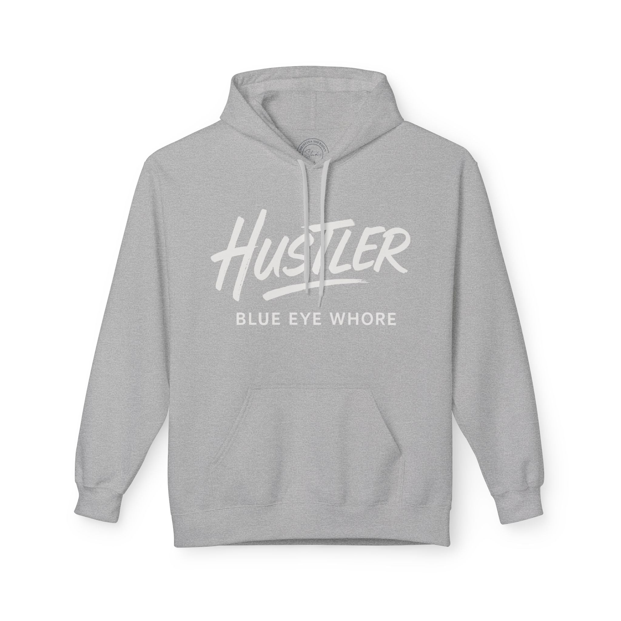 Crime Novel Typography Hoodie — Bold Minimalist Reader Sweatshirt