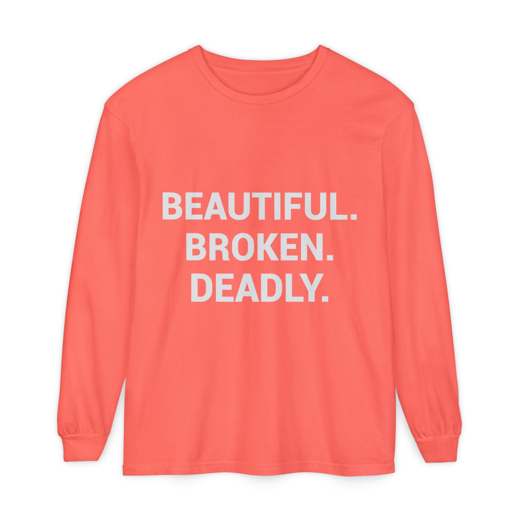 Blue Eye Whore Novel-Inspired Long Sleeve Tee — Dark Cinematic Design