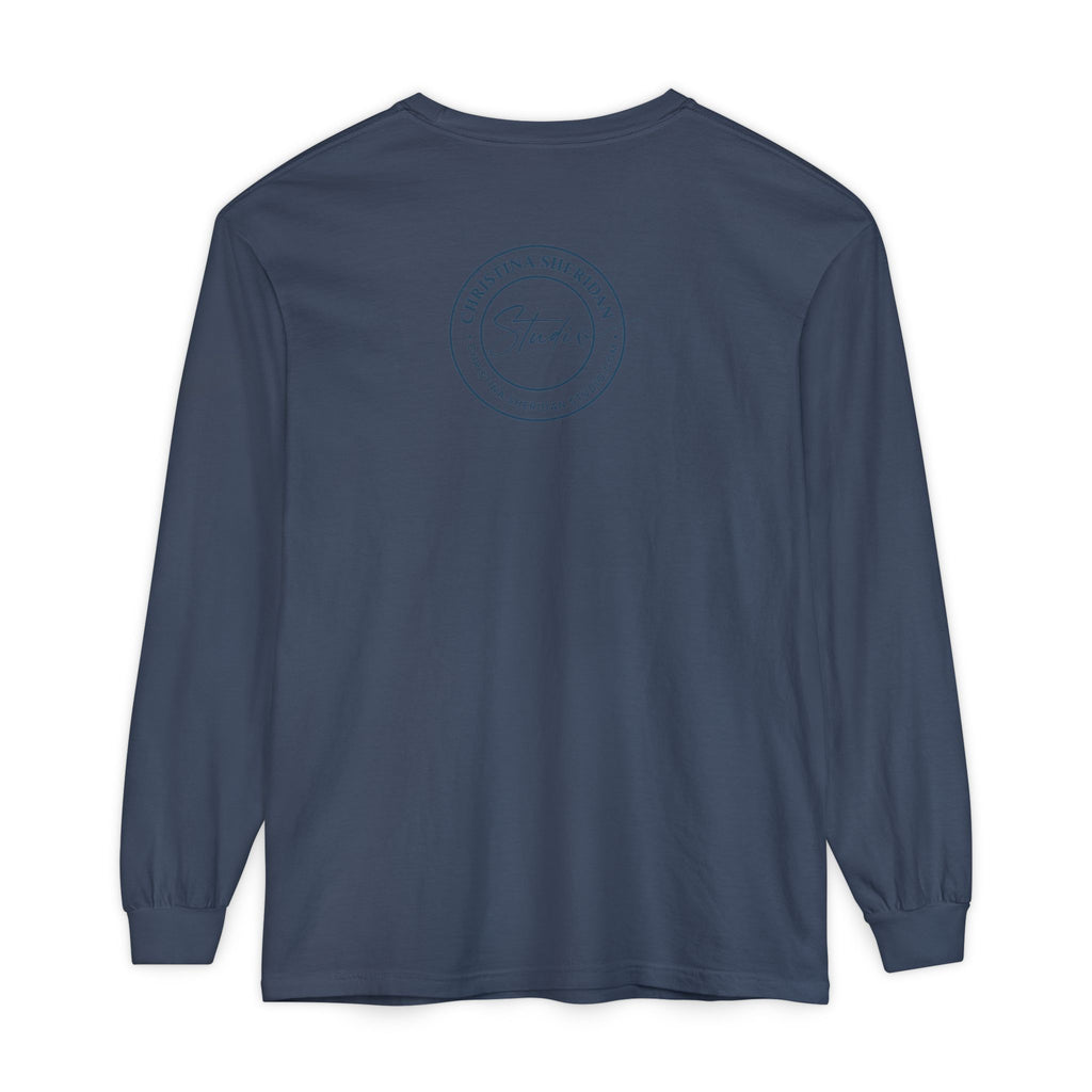 Long Sleeve T‑Shirt — Minimalist Studio Logo Back Print