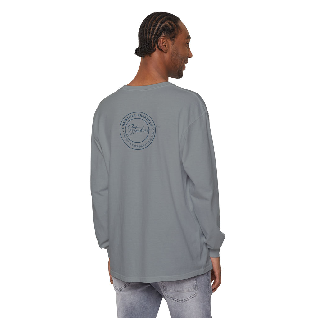 Long Sleeve T‑Shirt — Minimalist Studio Logo Back Print