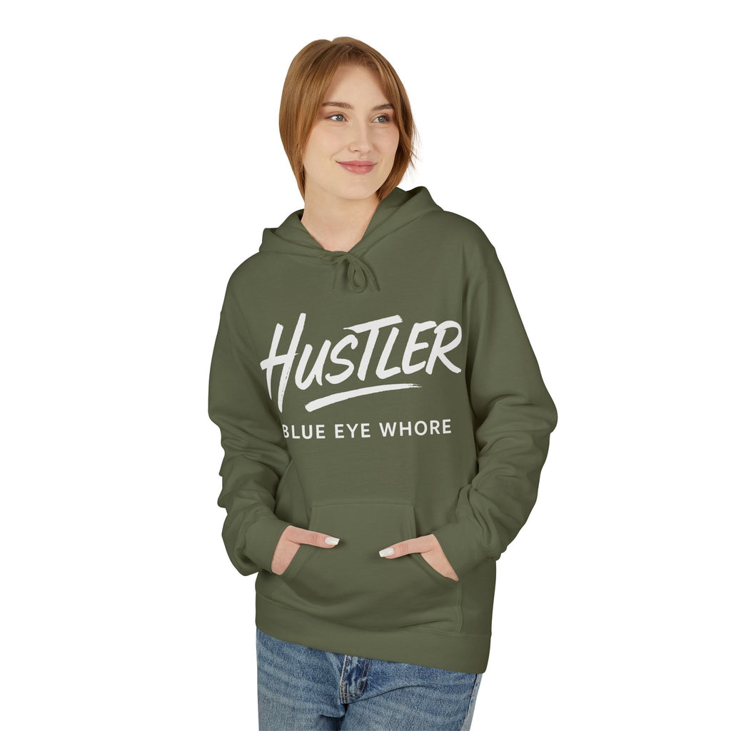 Crime Novel Typography Hoodie — Bold Minimalist Reader Sweatshirt