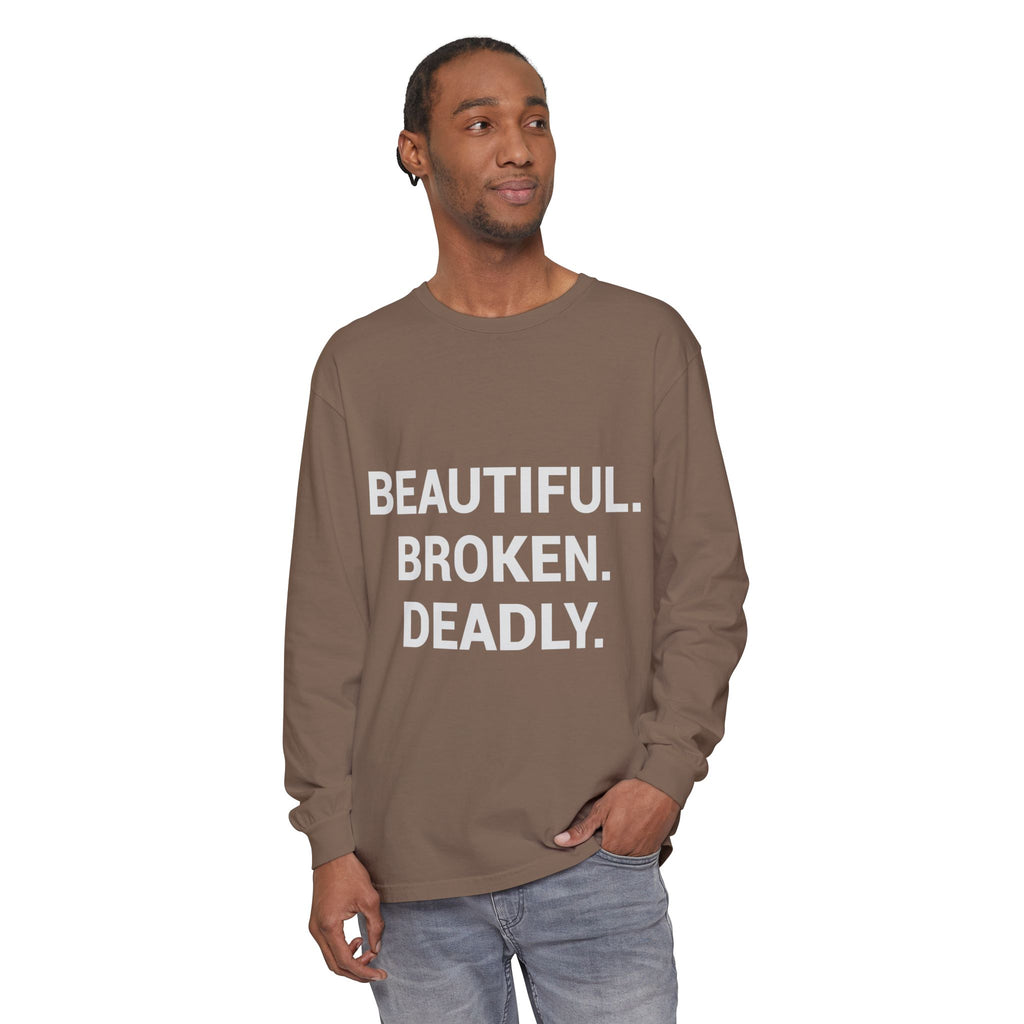 Blue Eye Whore Novel-Inspired Long Sleeve Tee — Dark Cinematic Design