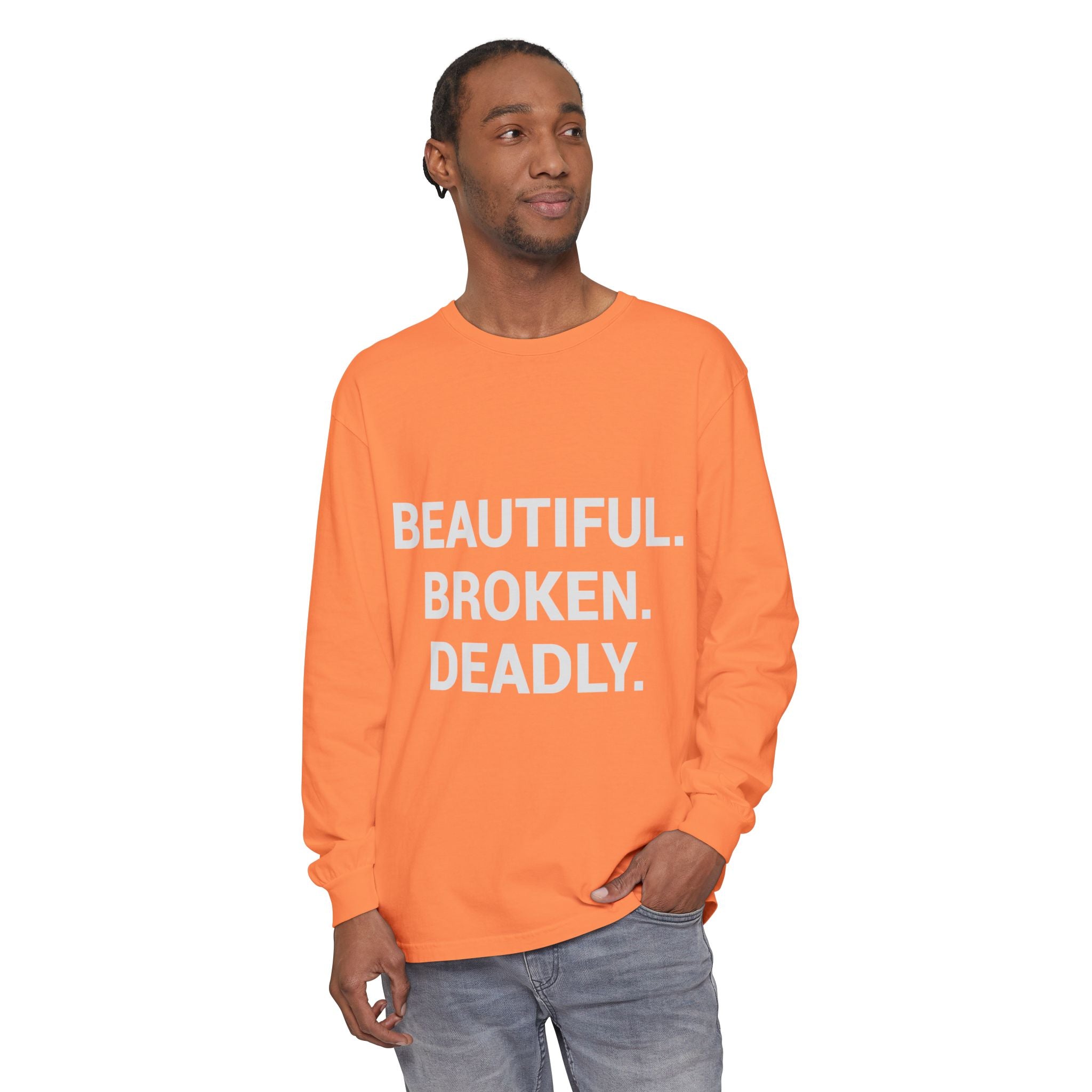 Blue Eye Whore Novel-Inspired Long Sleeve Tee — Dark Cinematic Design