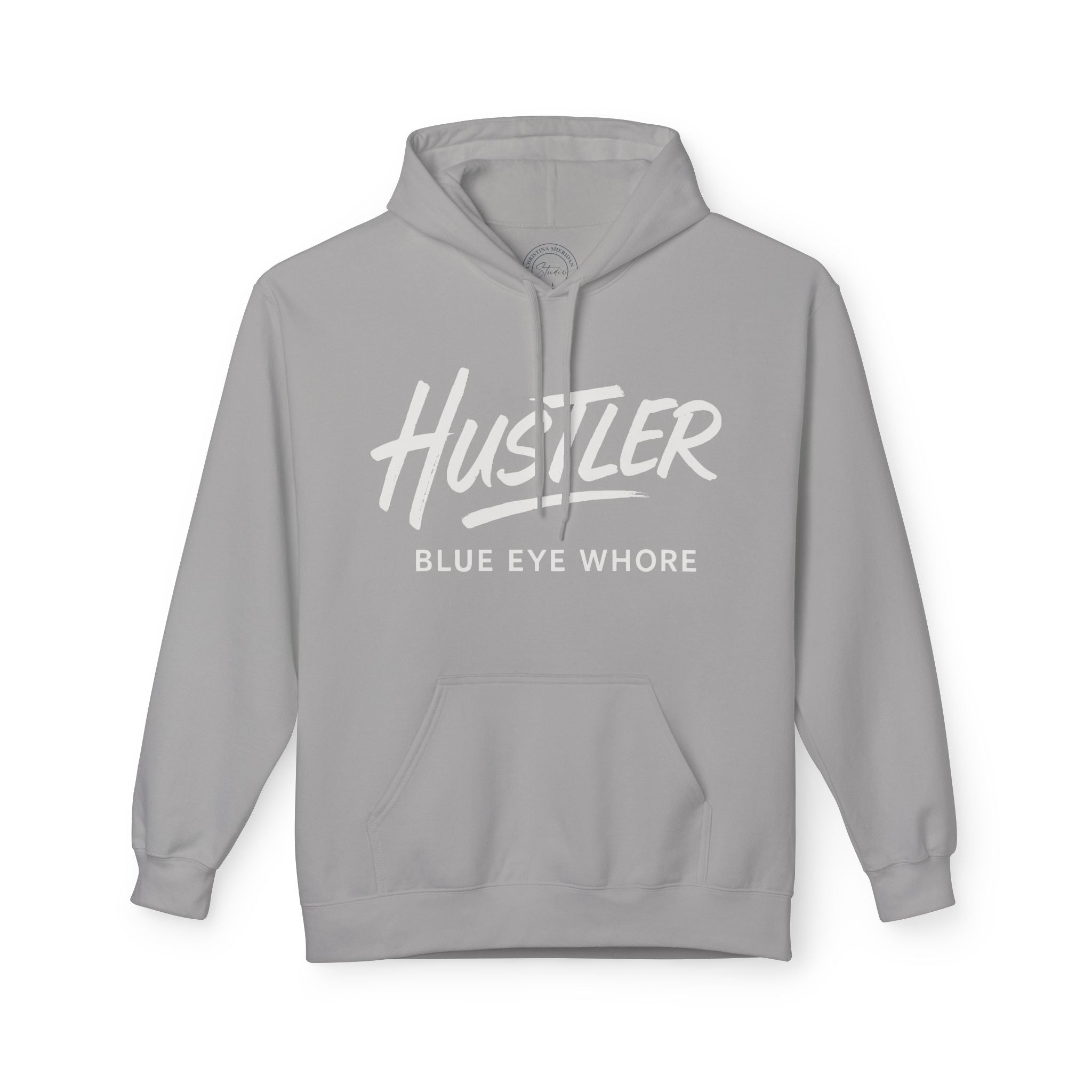 Crime Novel Typography Hoodie — Bold Minimalist Reader Sweatshirt