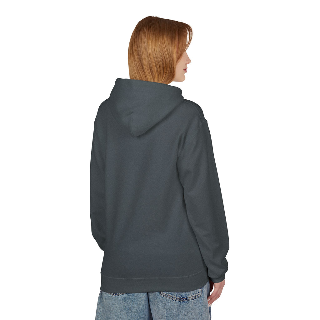 Crime Novel Typography Hoodie — Bold Minimalist Reader Sweatshirt