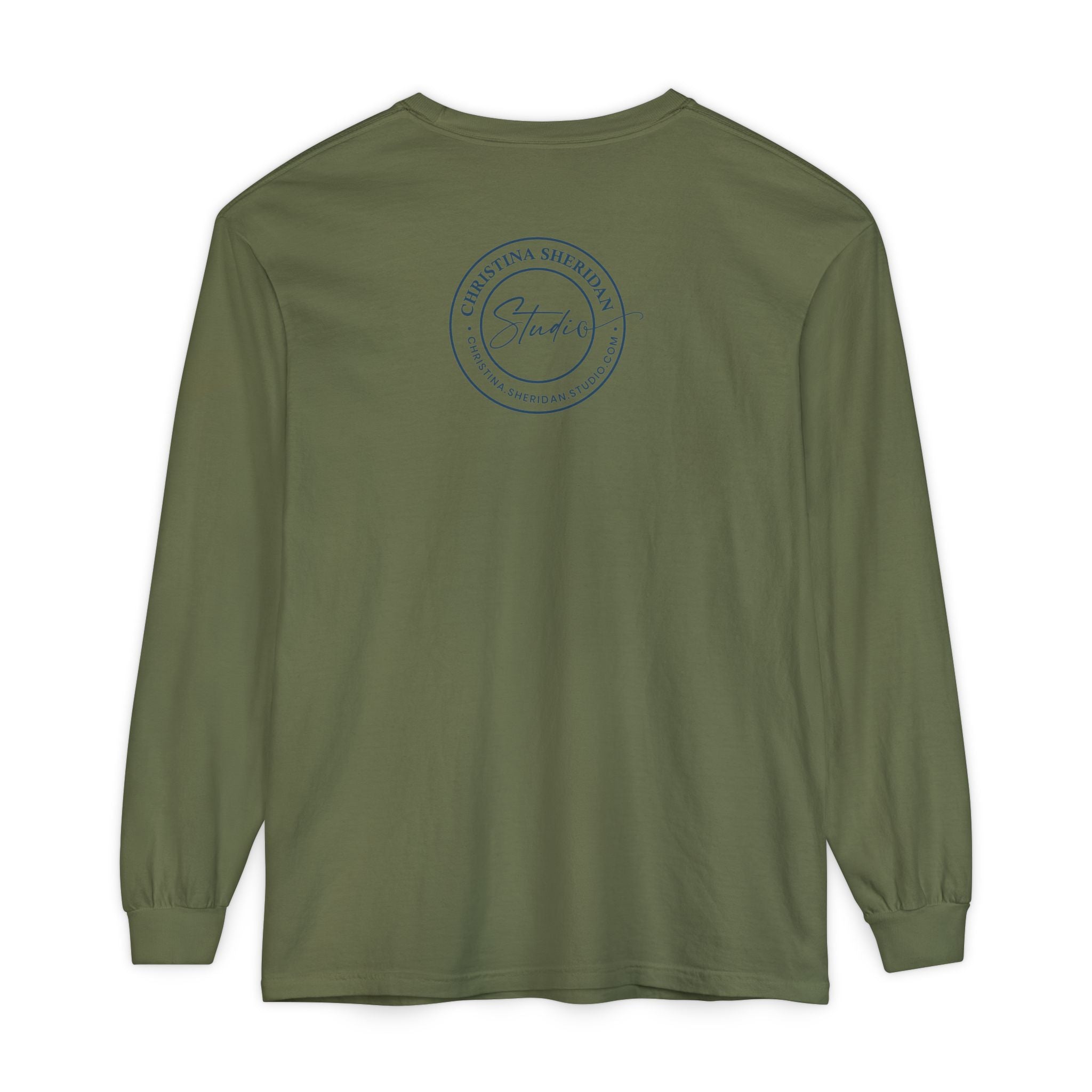 Blue Eye Whore Novel-Inspired Long Sleeve Tee — Dark Cinematic Design