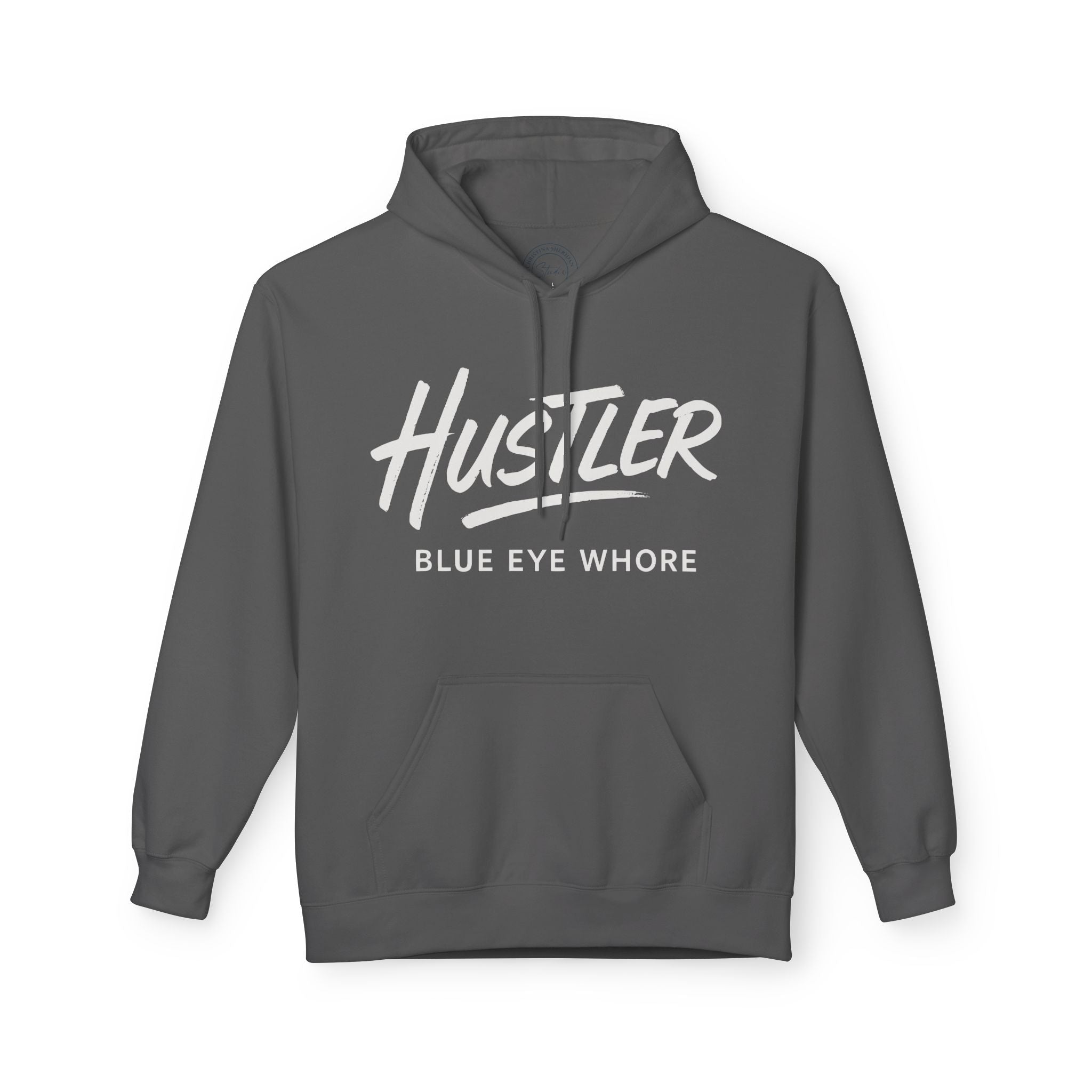 Crime Novel Typography Hoodie — Bold Minimalist Reader Sweatshirt