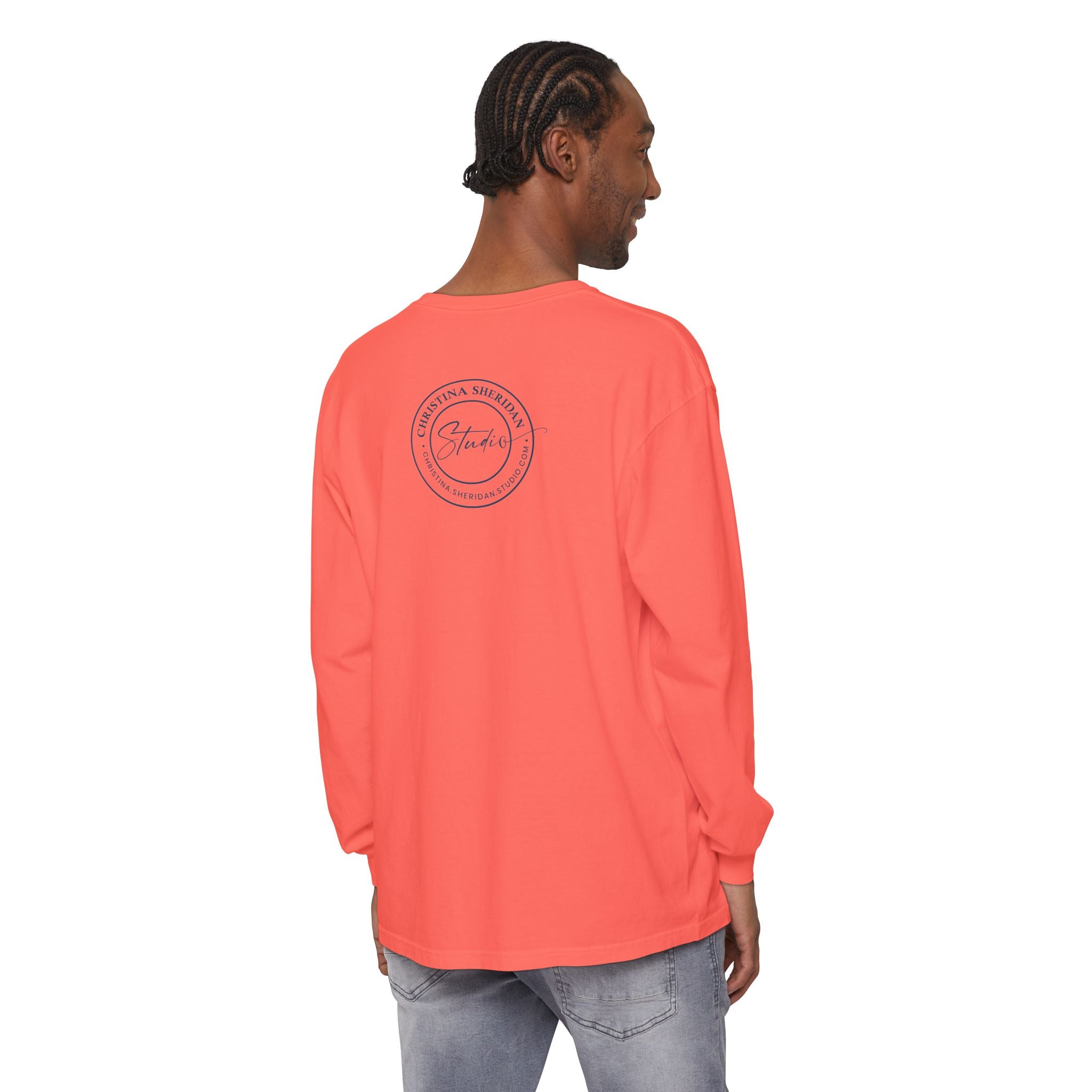 Blue Eye Whore Novel-Inspired Long Sleeve Tee — Dark Cinematic Design