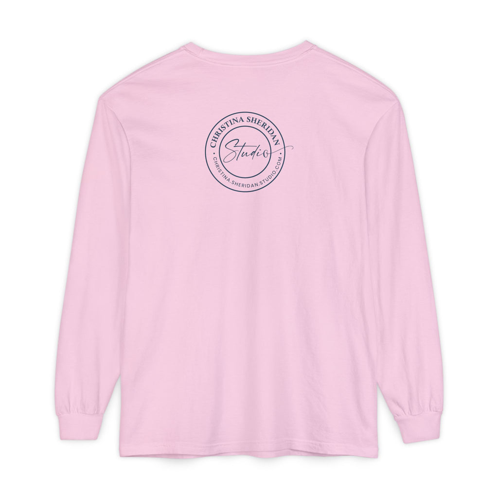 Long Sleeve T‑Shirt — Minimalist Studio Logo Back Print
