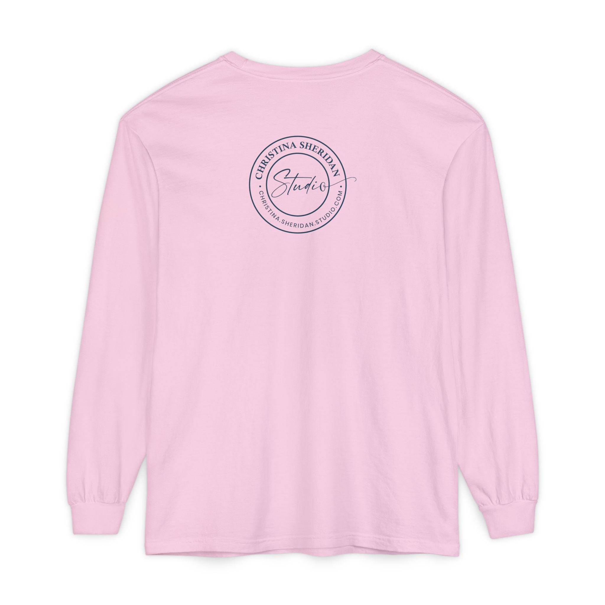 Long Sleeve T‑Shirt — Minimalist Studio Logo Back Print