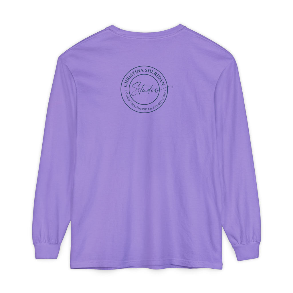 Long Sleeve T‑Shirt — Minimalist Studio Logo Back Print