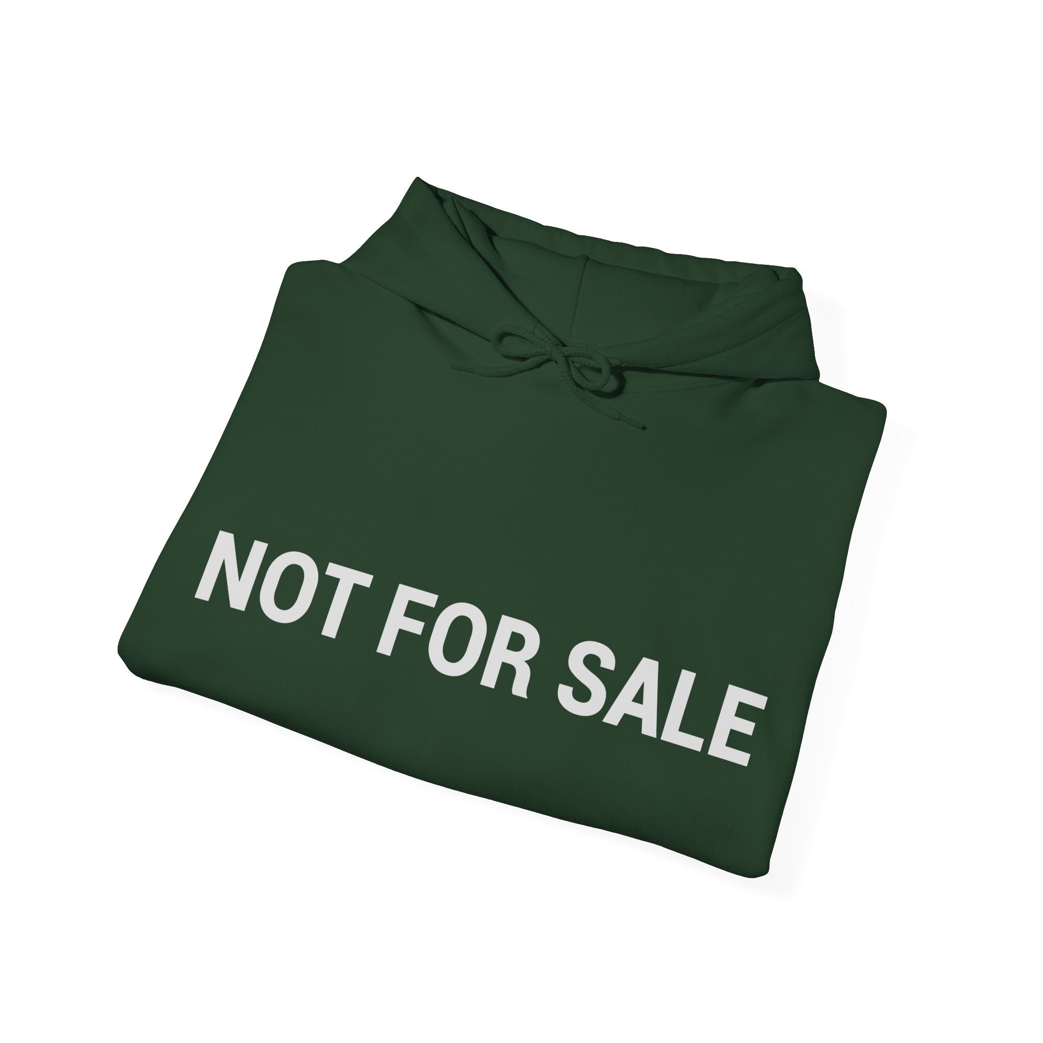 "Not For Sale" White Hoodie — Minimal Graphic Pullover