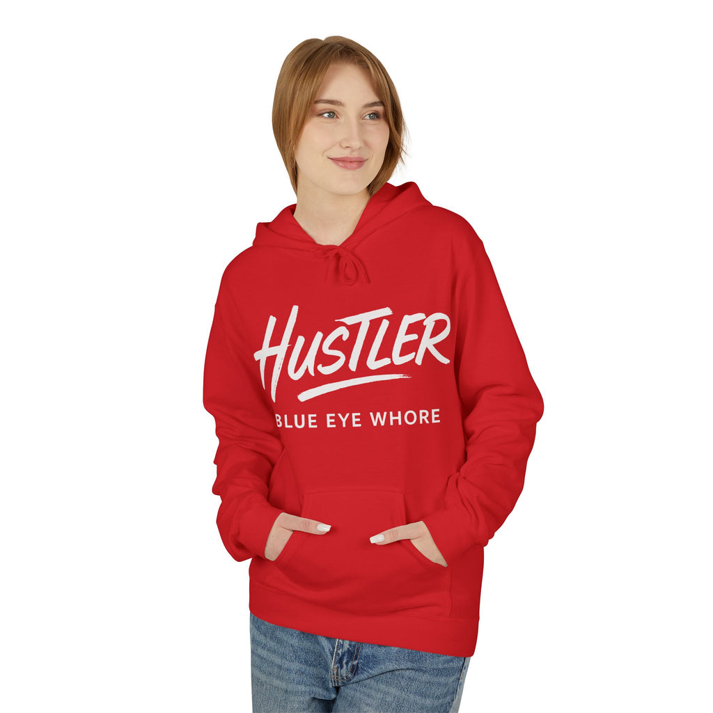 Crime Novel Typography Hoodie — Bold Minimalist Reader Sweatshirt