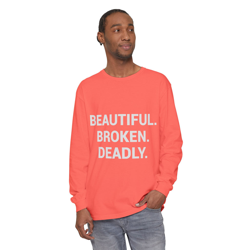 Blue Eye Whore Novel-Inspired Long Sleeve Tee — Dark Cinematic Design