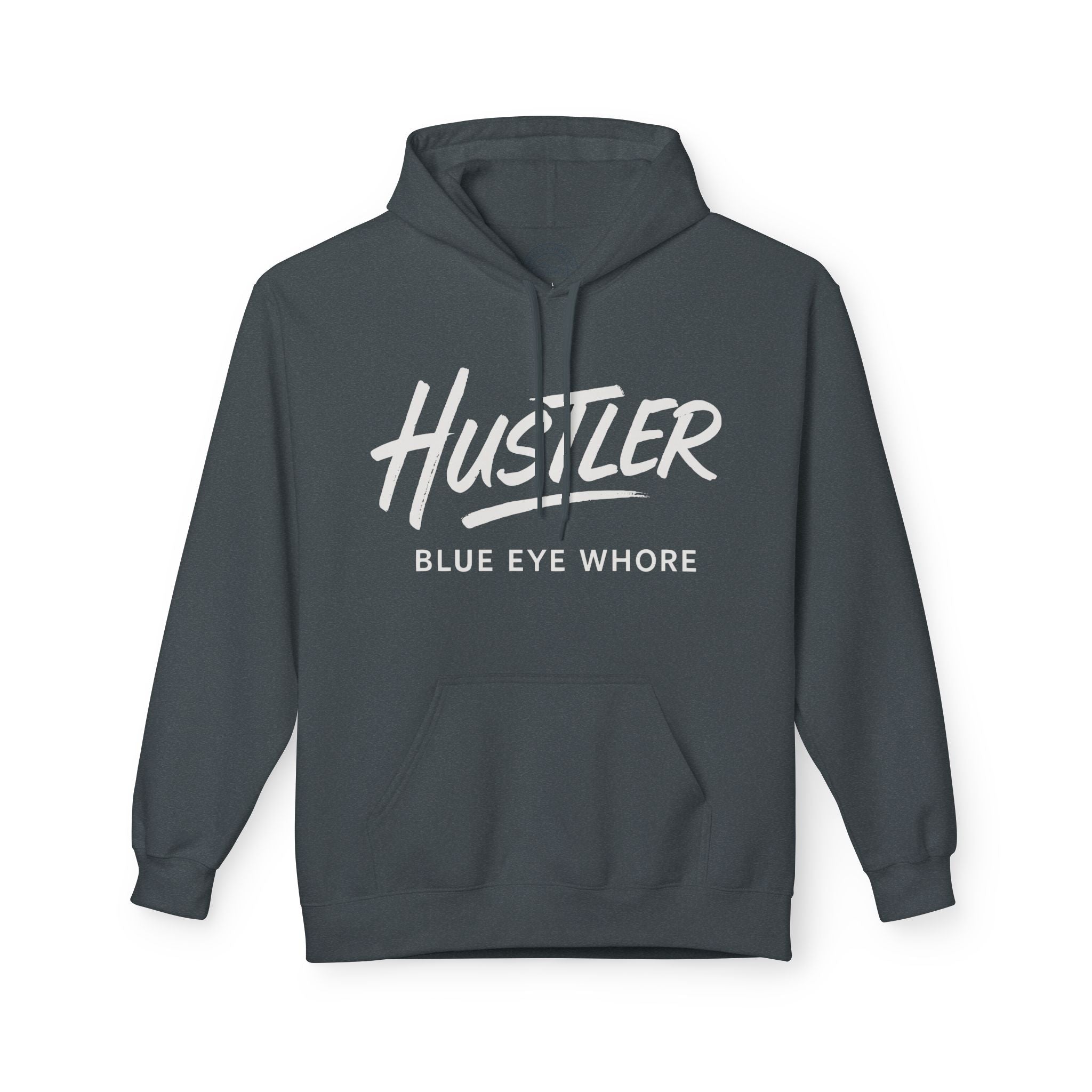 Crime Novel Typography Hoodie — Bold Minimalist Reader Sweatshirt