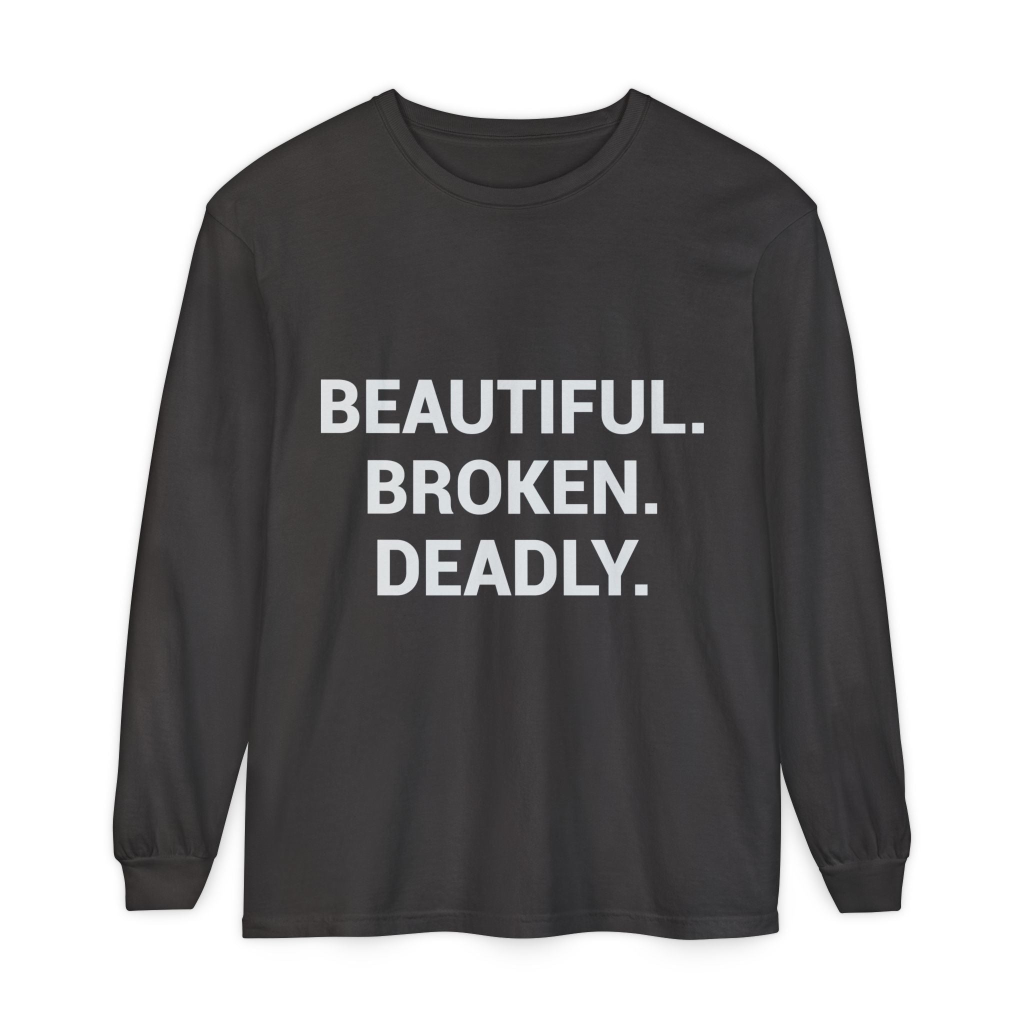 Blue Eye Whore Novel-Inspired Long Sleeve Tee — Dark Cinematic Design