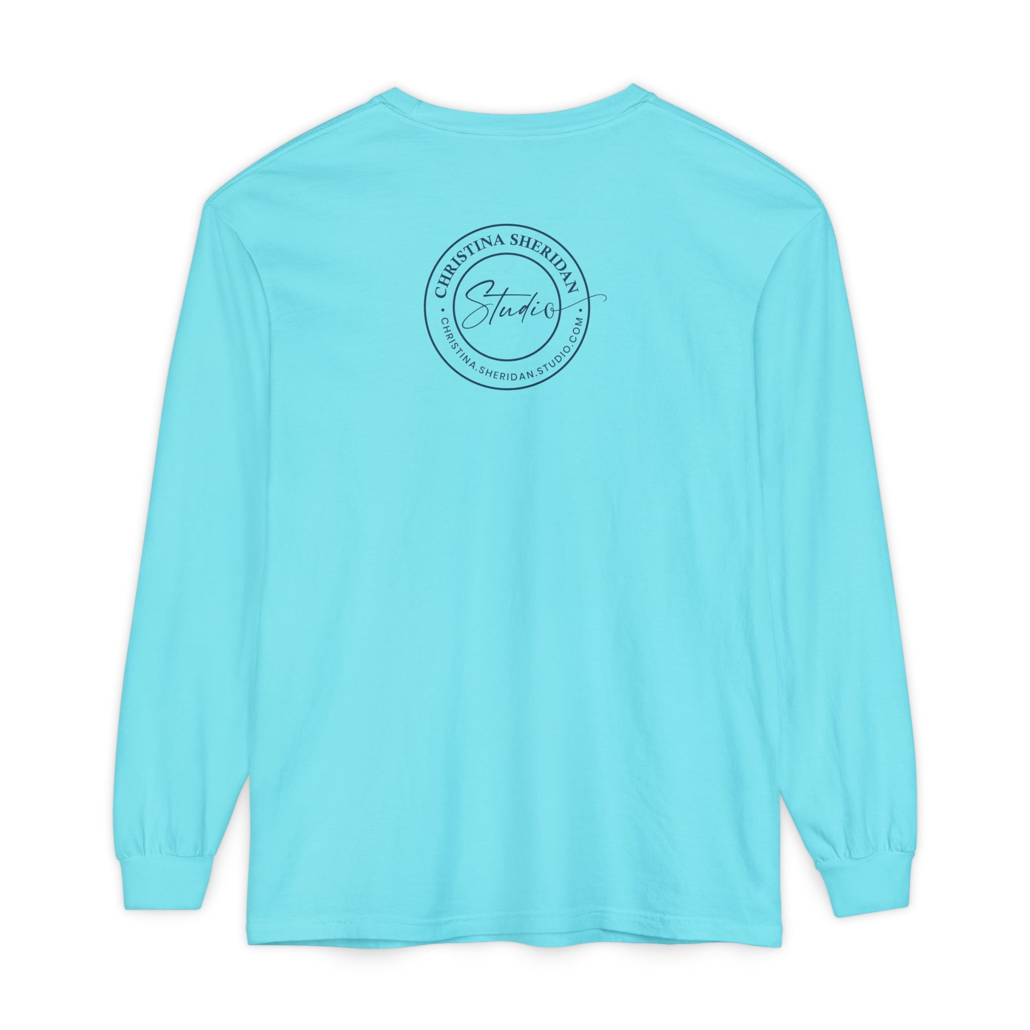Blue Eye Whore Novel-Inspired Long Sleeve Tee — Dark Cinematic Design