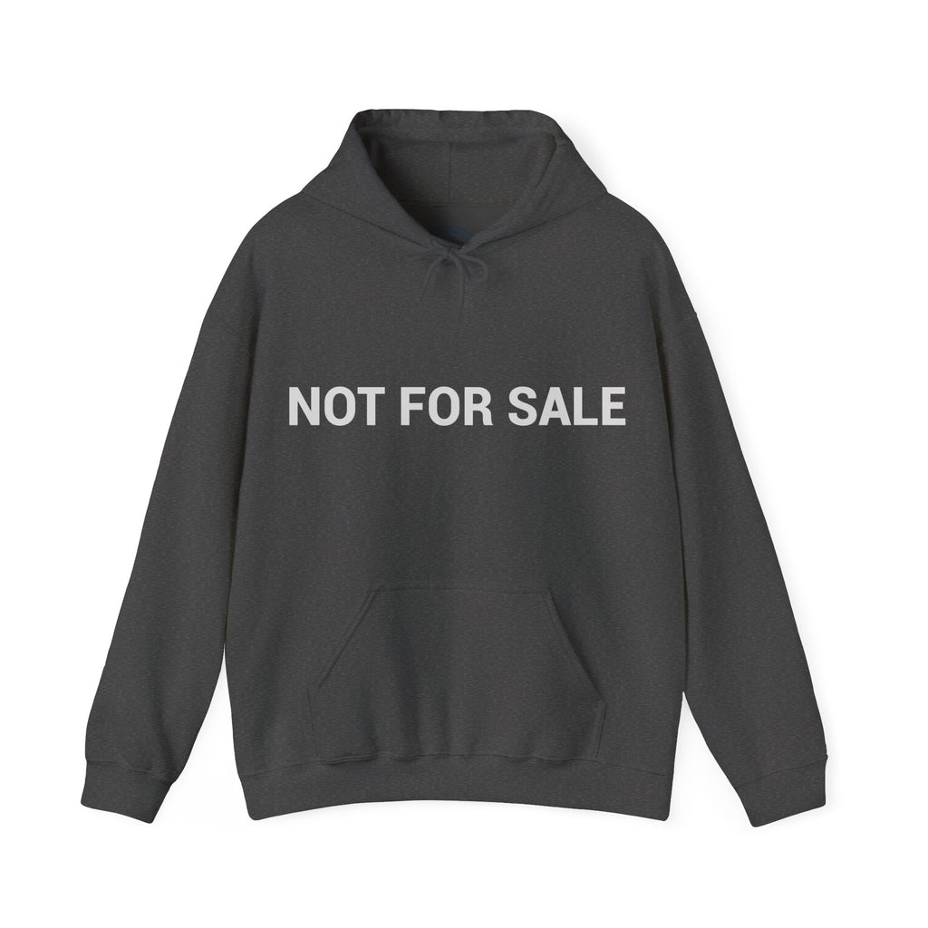 "Not For Sale" White Hoodie — Minimal Graphic Pullover