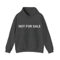 "Not For Sale" White Hoodie — Minimal Graphic Pullover