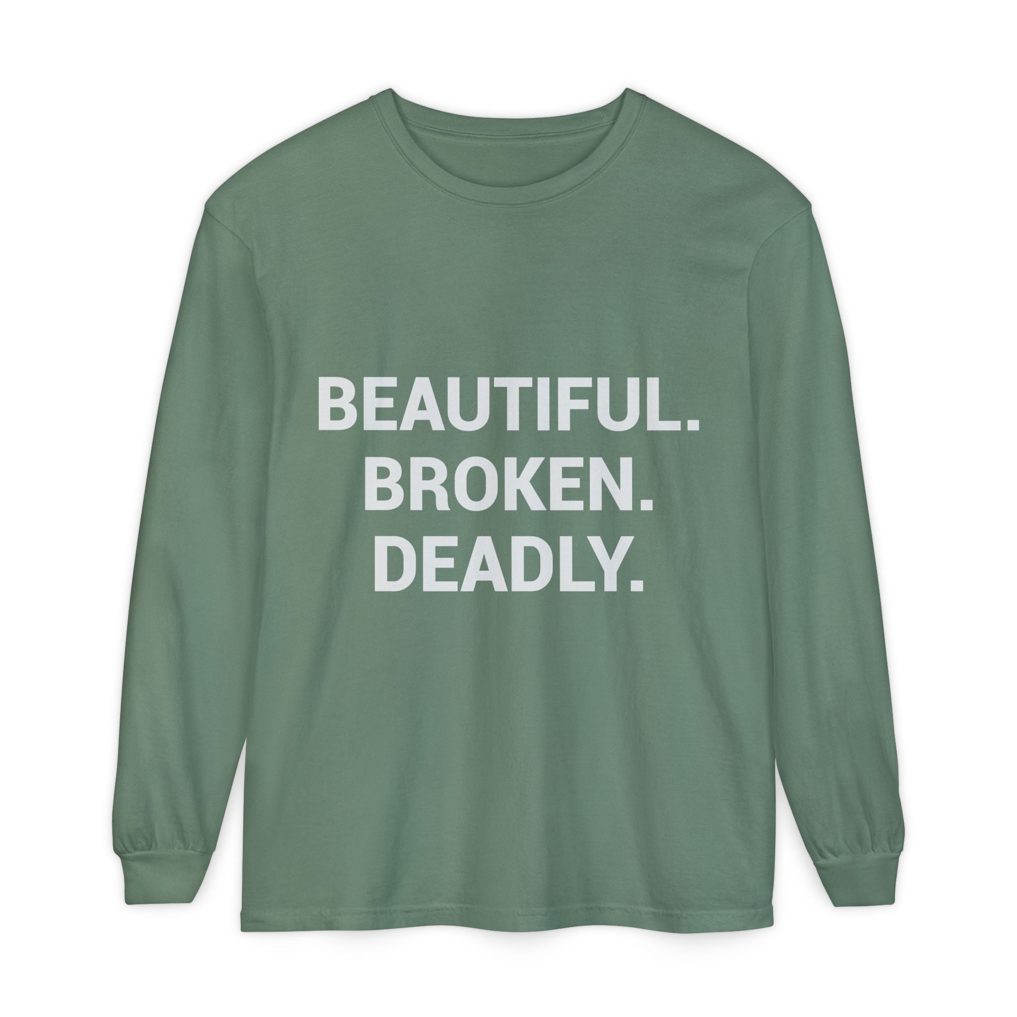 Blue Eye Whore Novel-Inspired Long Sleeve Tee — Dark Cinematic Design
