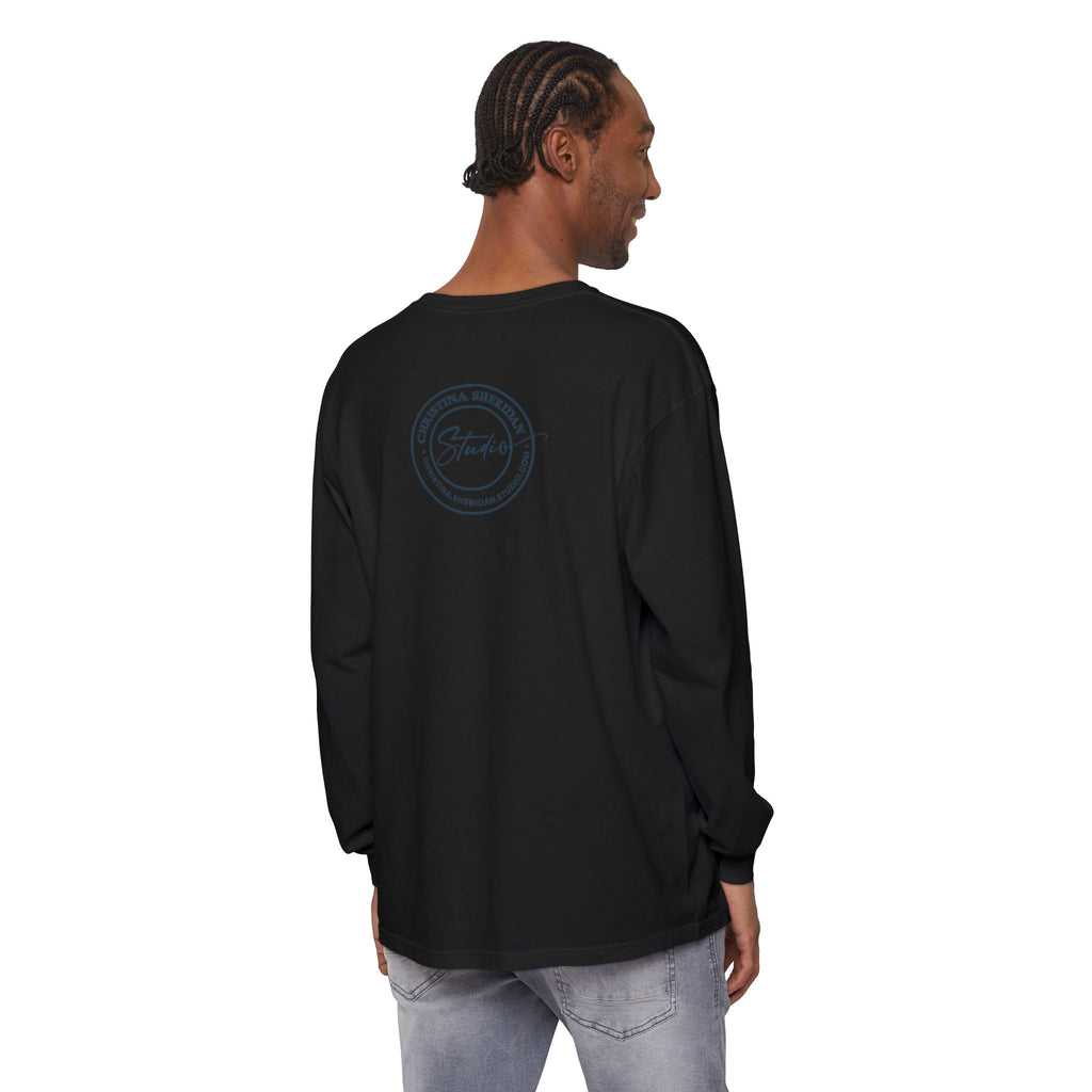 Long Sleeve T‑Shirt — Minimalist Studio Logo Back Print