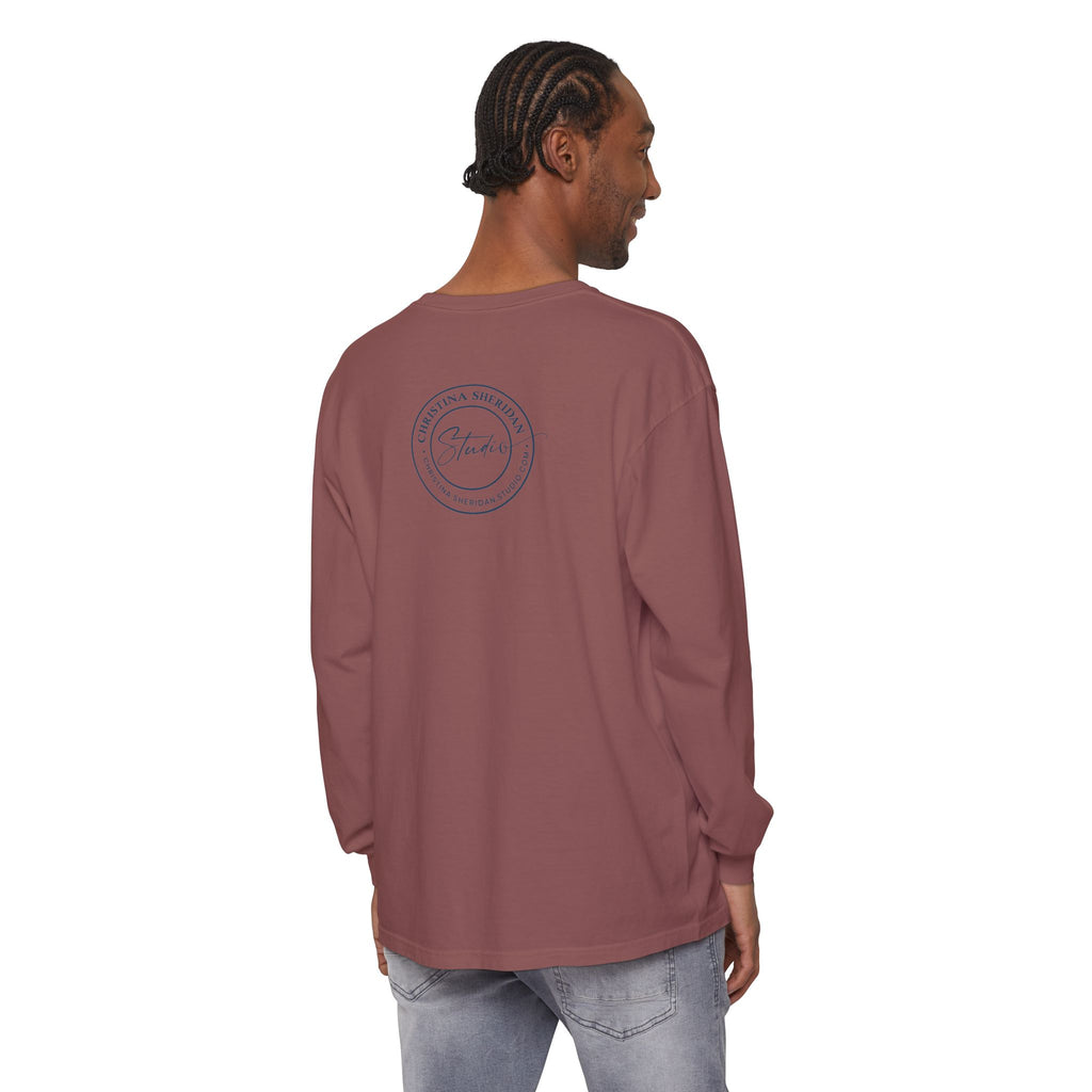Long Sleeve T‑Shirt — Minimalist Studio Logo Back Print