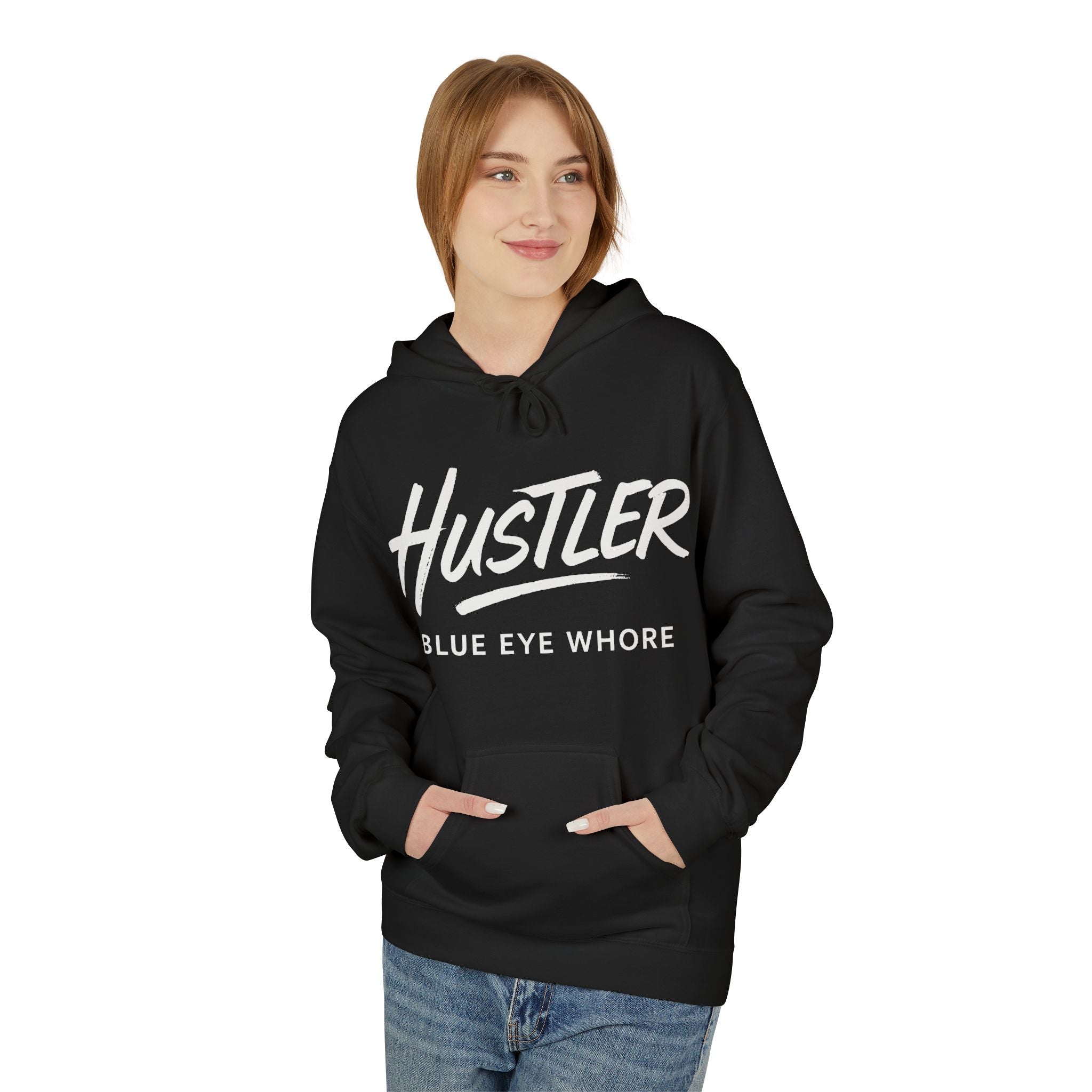 Crime Novel Typography Hoodie — Bold Minimalist Reader Sweatshirt
