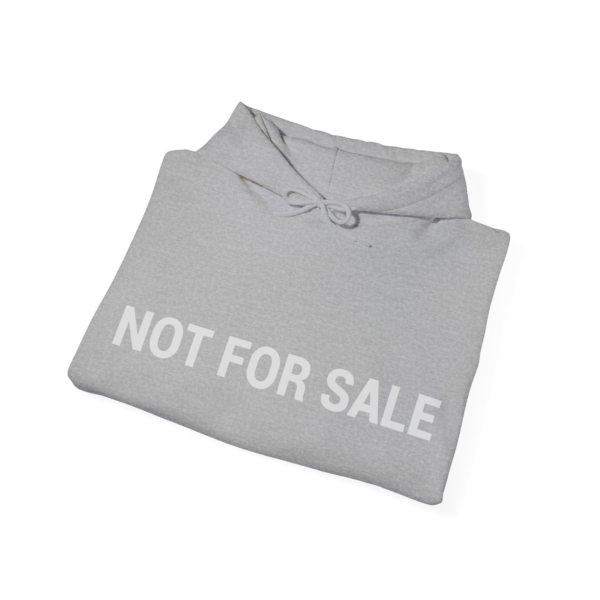 "Not For Sale" White Hoodie — Minimal Graphic Pullover