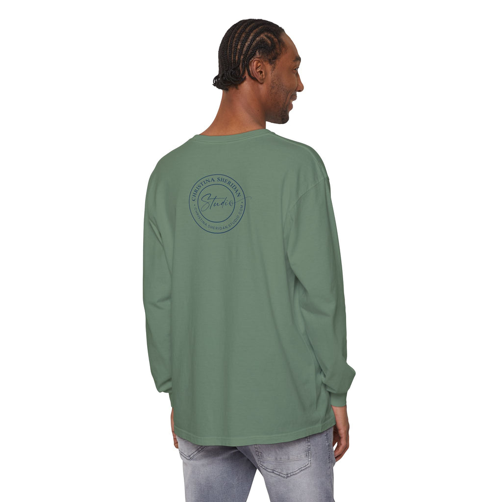 Blue Eye Whore Novel-Inspired Long Sleeve Tee — Dark Cinematic Design