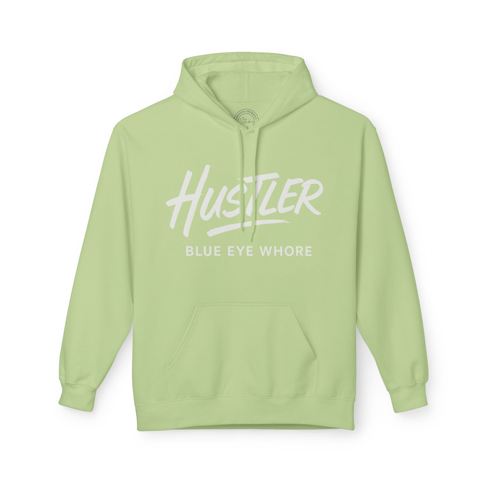 Crime Novel Typography Hoodie — Bold Minimalist Reader Sweatshirt