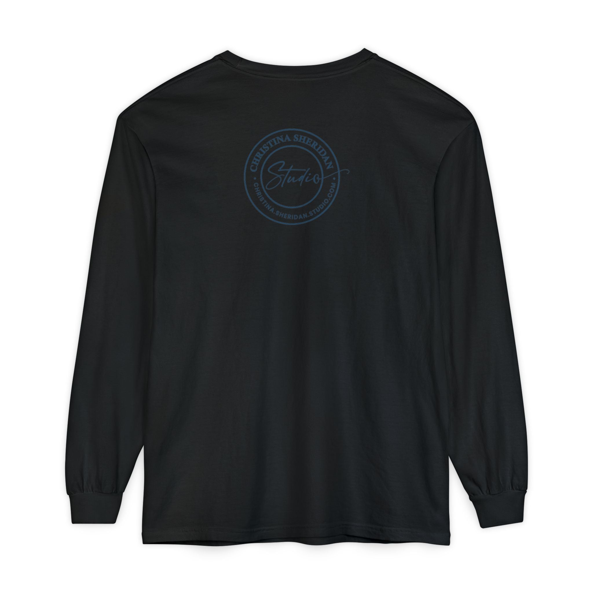 Blue Eye Whore Novel-Inspired Long Sleeve Tee — Dark Cinematic Design