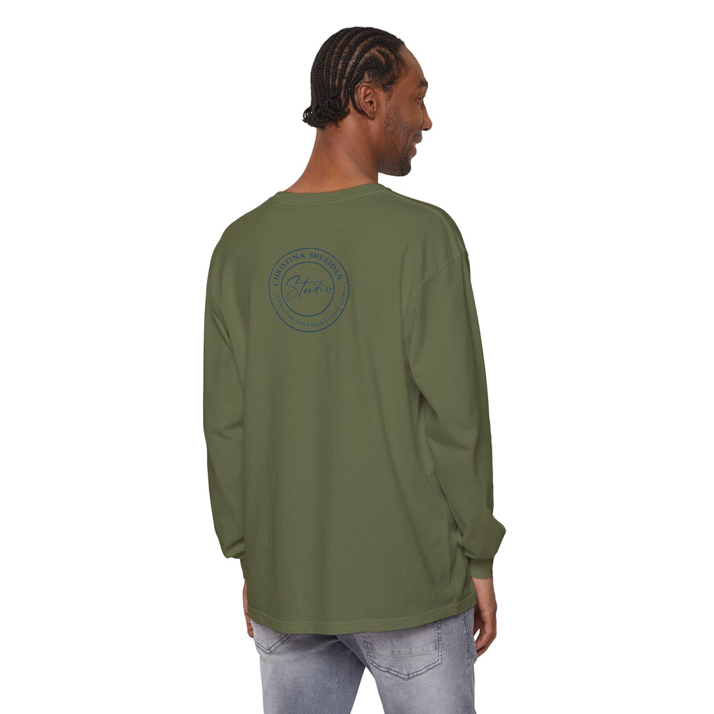 Blue Eye Whore Novel-Inspired Long Sleeve Tee — Dark Cinematic Design