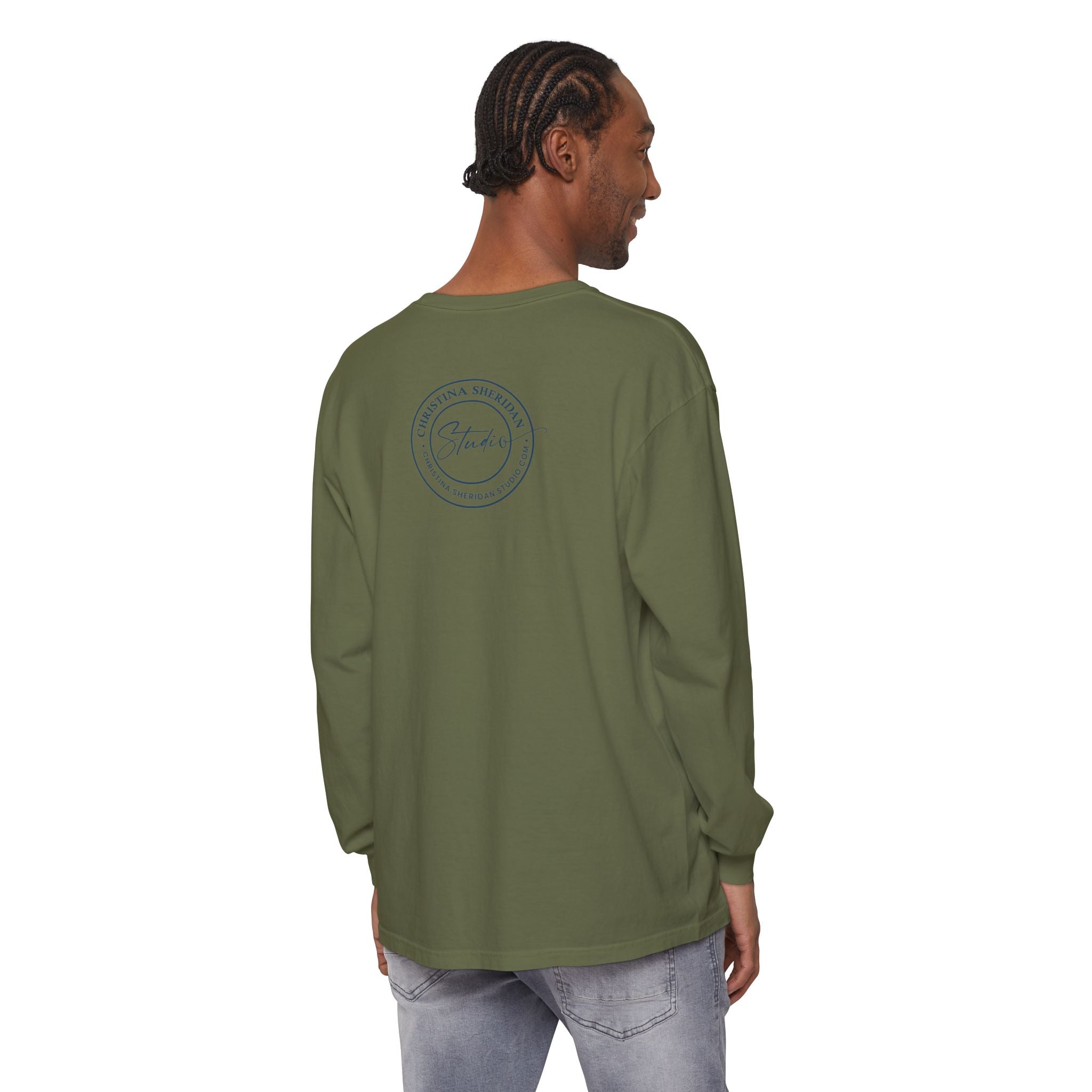 Blue Eye Whore Novel-Inspired Long Sleeve Tee — Dark Cinematic Design