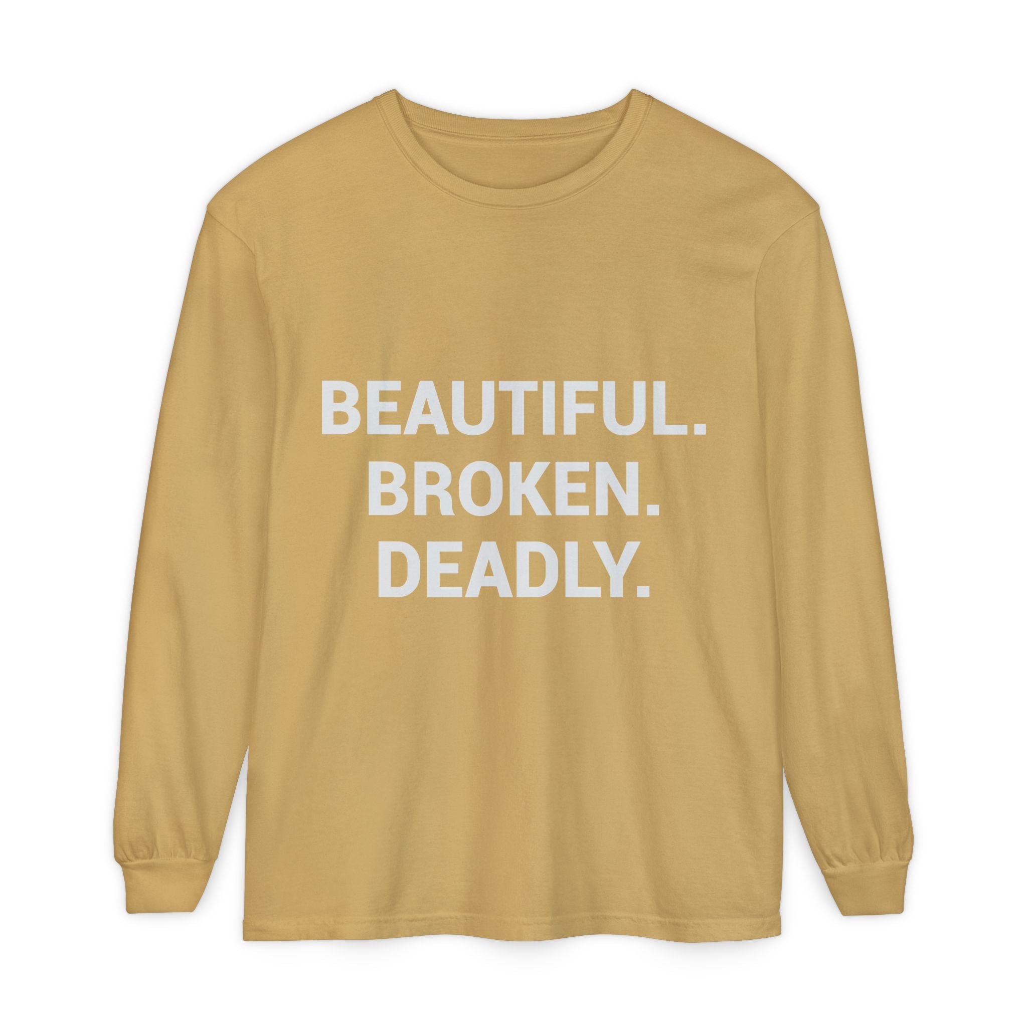 Blue Eye Whore Novel-Inspired Long Sleeve Tee — Dark Cinematic Design