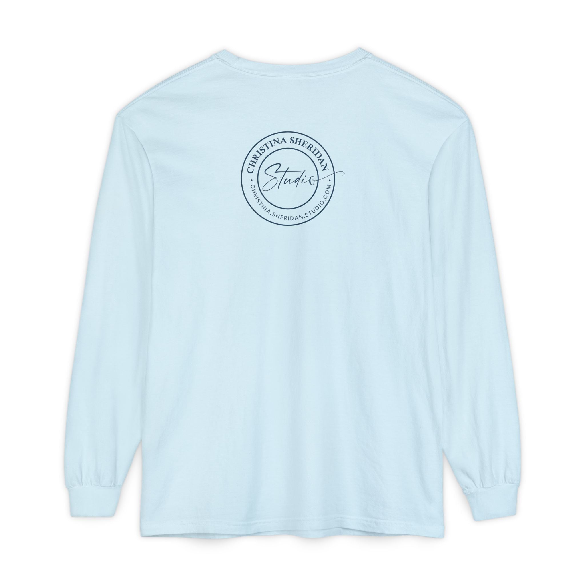 Long Sleeve T‑Shirt — Minimalist Studio Logo Back Print