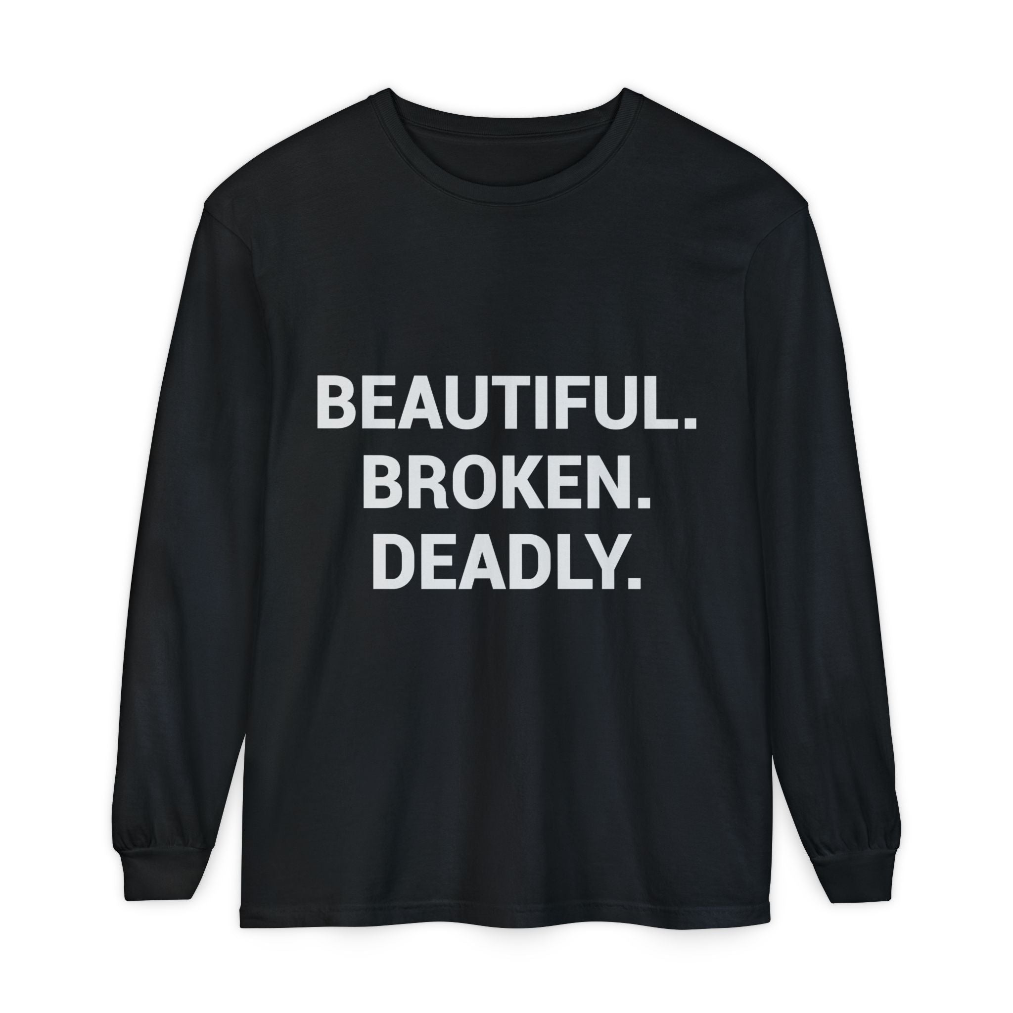 Blue Eye Whore Novel-Inspired Long Sleeve Tee — Dark Cinematic Design