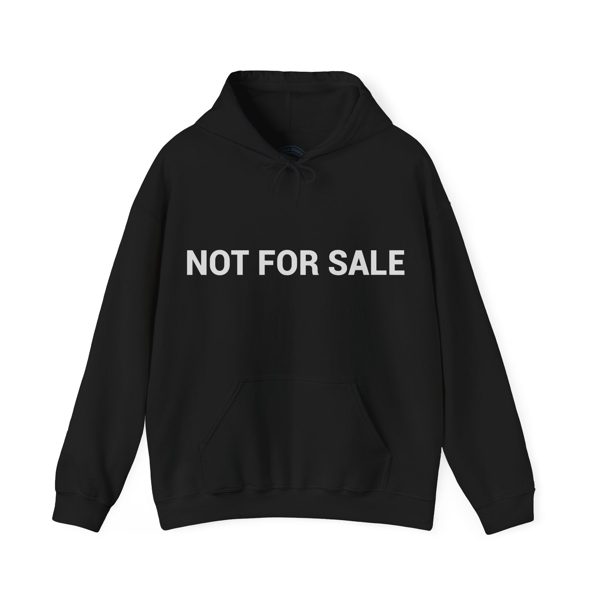 "Not For Sale" White Hoodie — Minimal Graphic Pullover