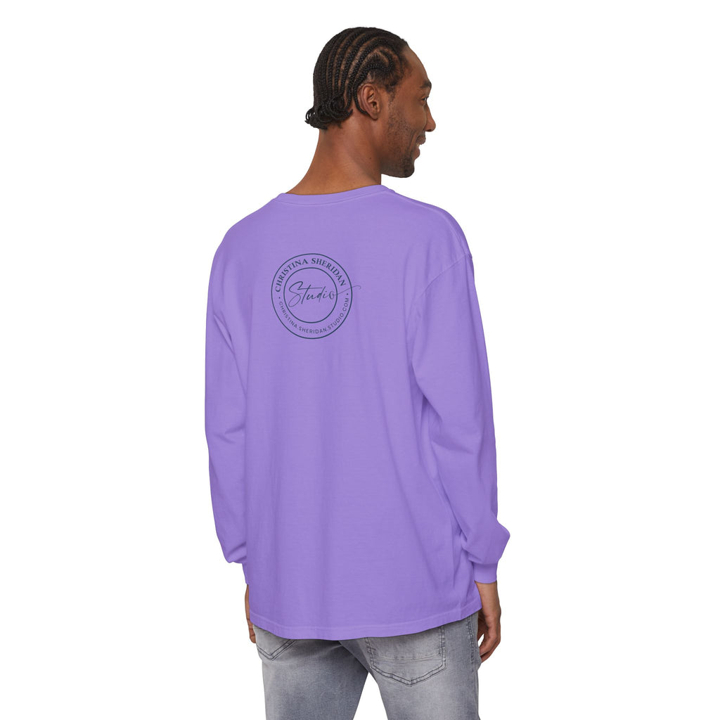 Long Sleeve T‑Shirt — Minimalist Studio Logo Back Print