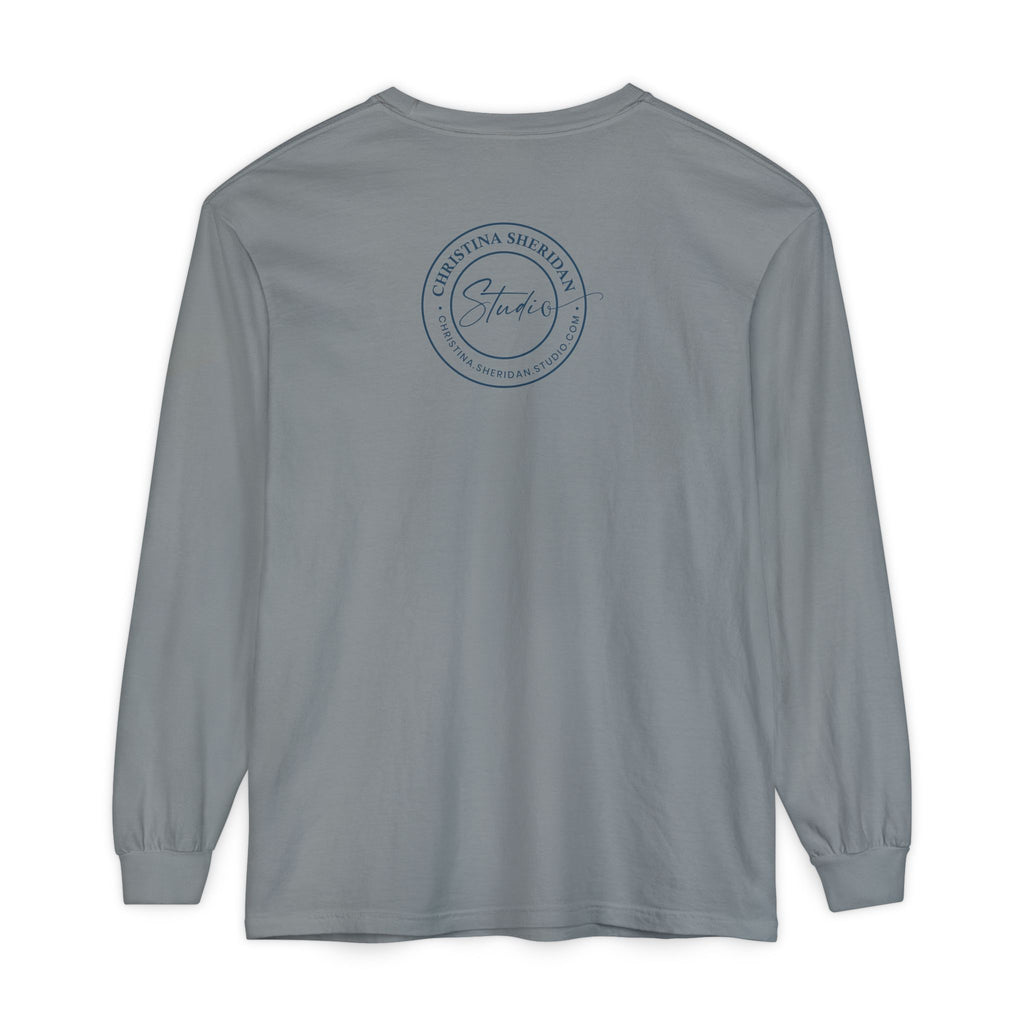 Blue Eye Whore Novel-Inspired Long Sleeve Tee — Dark Cinematic Design