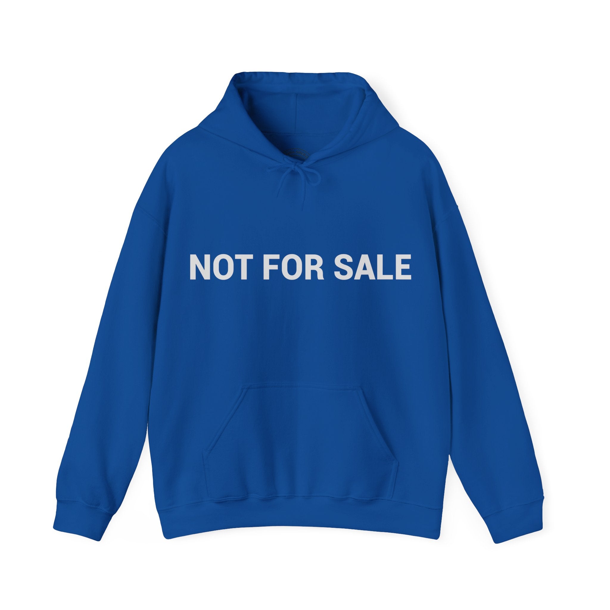 "Not For Sale" White Hoodie — Minimal Graphic Pullover
