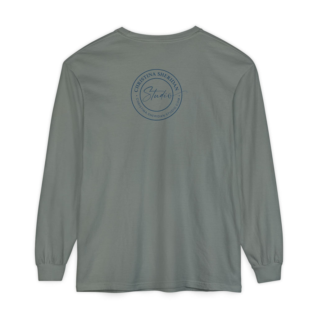 Blue Eye Whore Novel-Inspired Long Sleeve Tee — Dark Cinematic Design