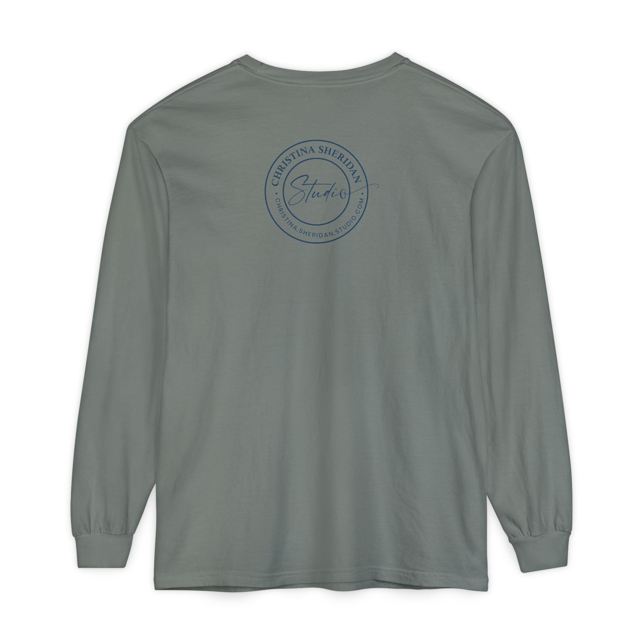 Blue Eye Whore Novel-Inspired Long Sleeve Tee — Dark Cinematic Design