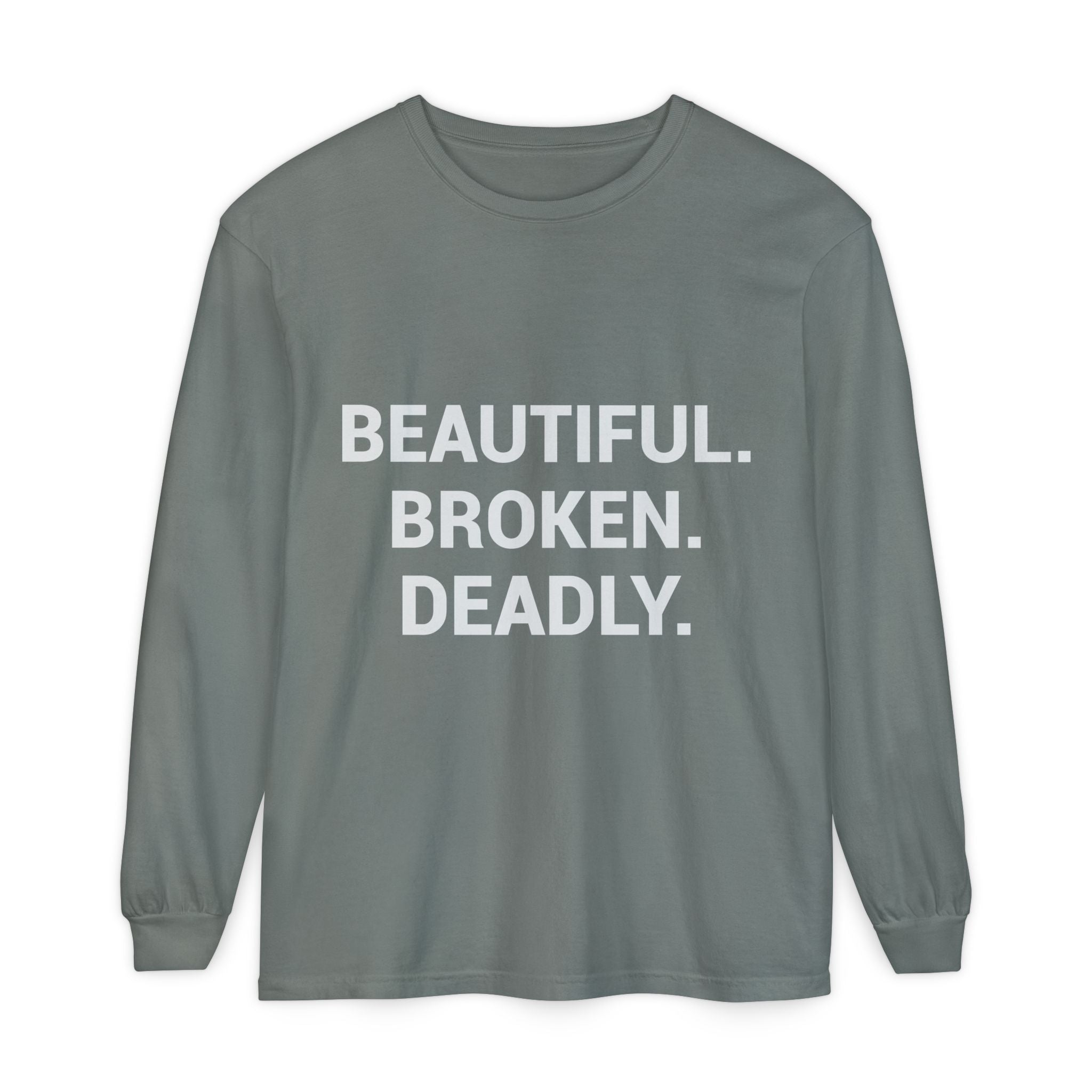 Blue Eye Whore Novel-Inspired Long Sleeve Tee — Dark Cinematic Design