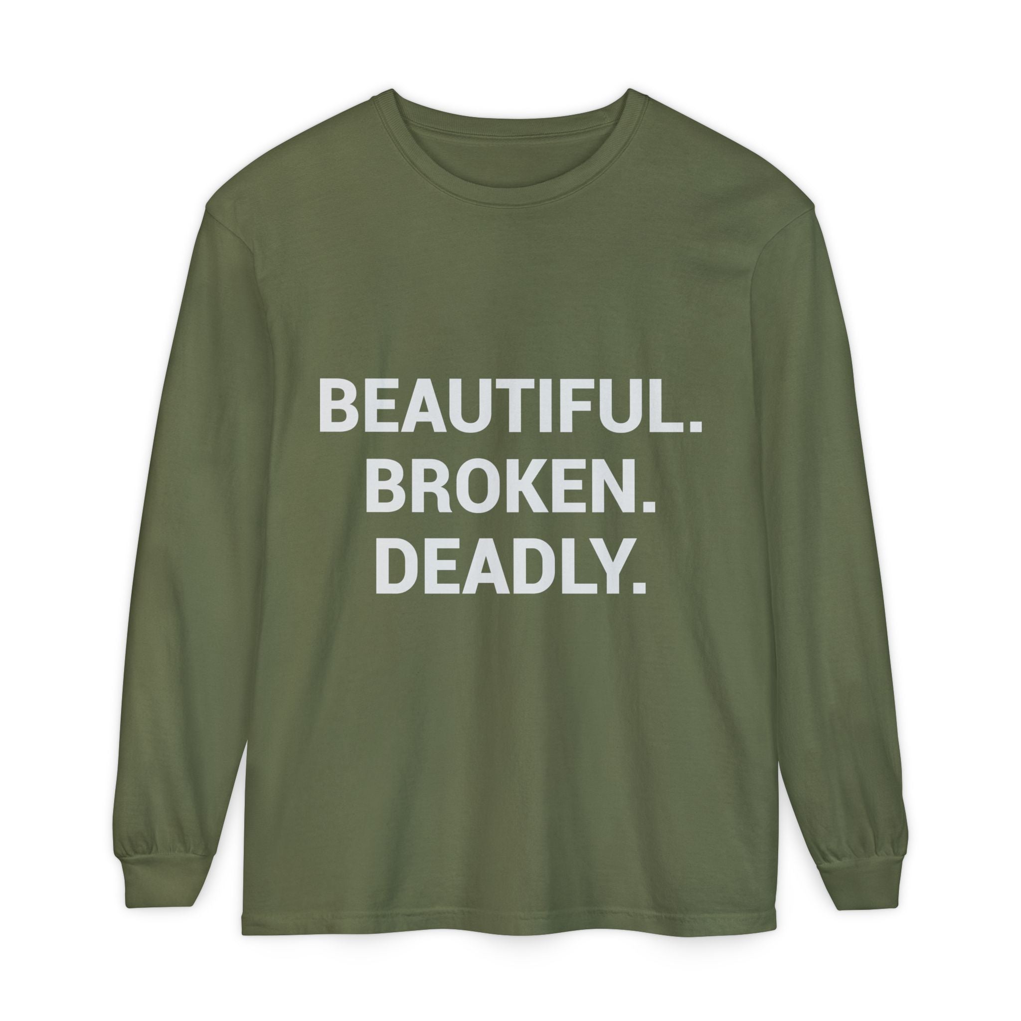 Blue Eye Whore Novel-Inspired Long Sleeve Tee — Dark Cinematic Design