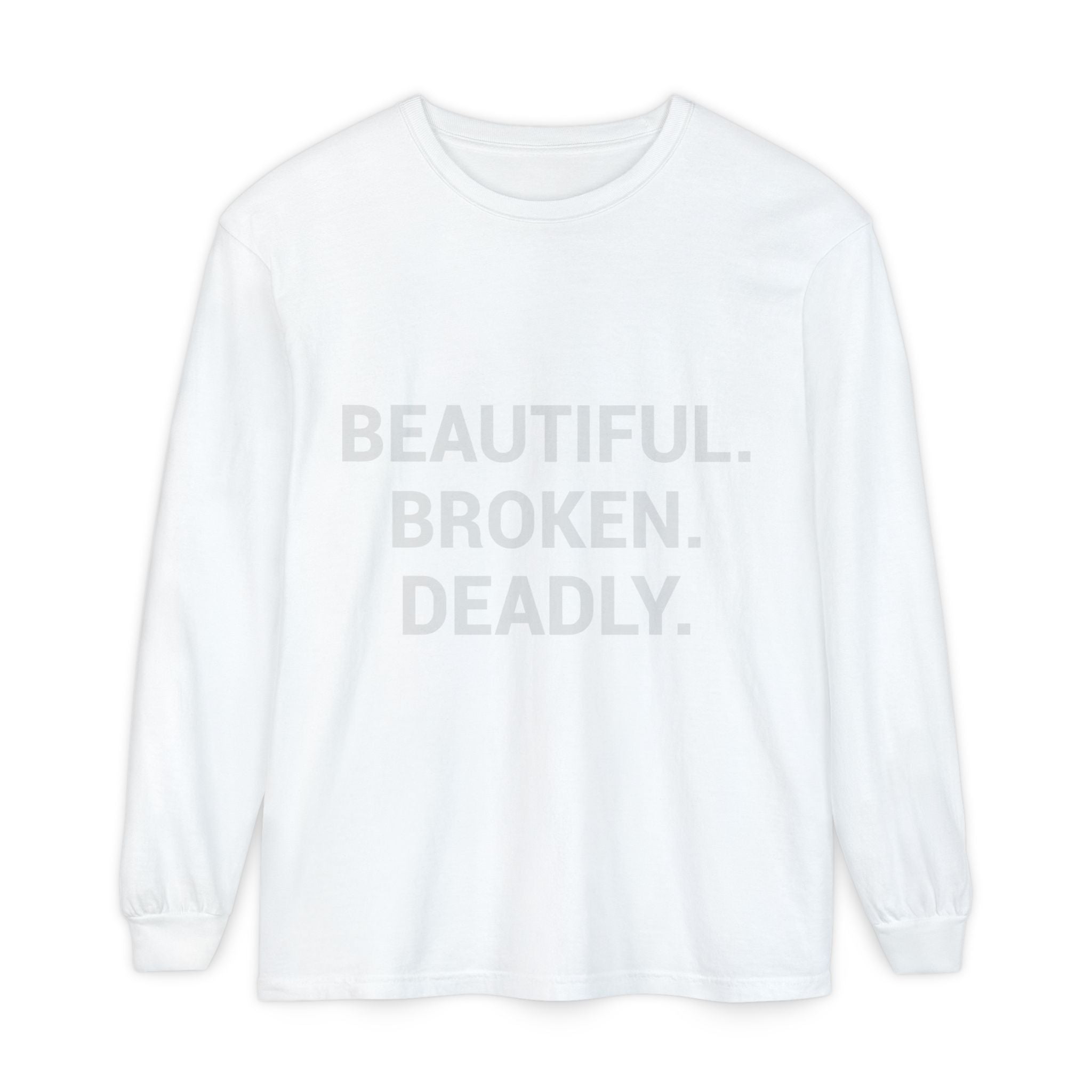 Blue Eye Whore Novel-Inspired Long Sleeve Tee — Dark Cinematic Design